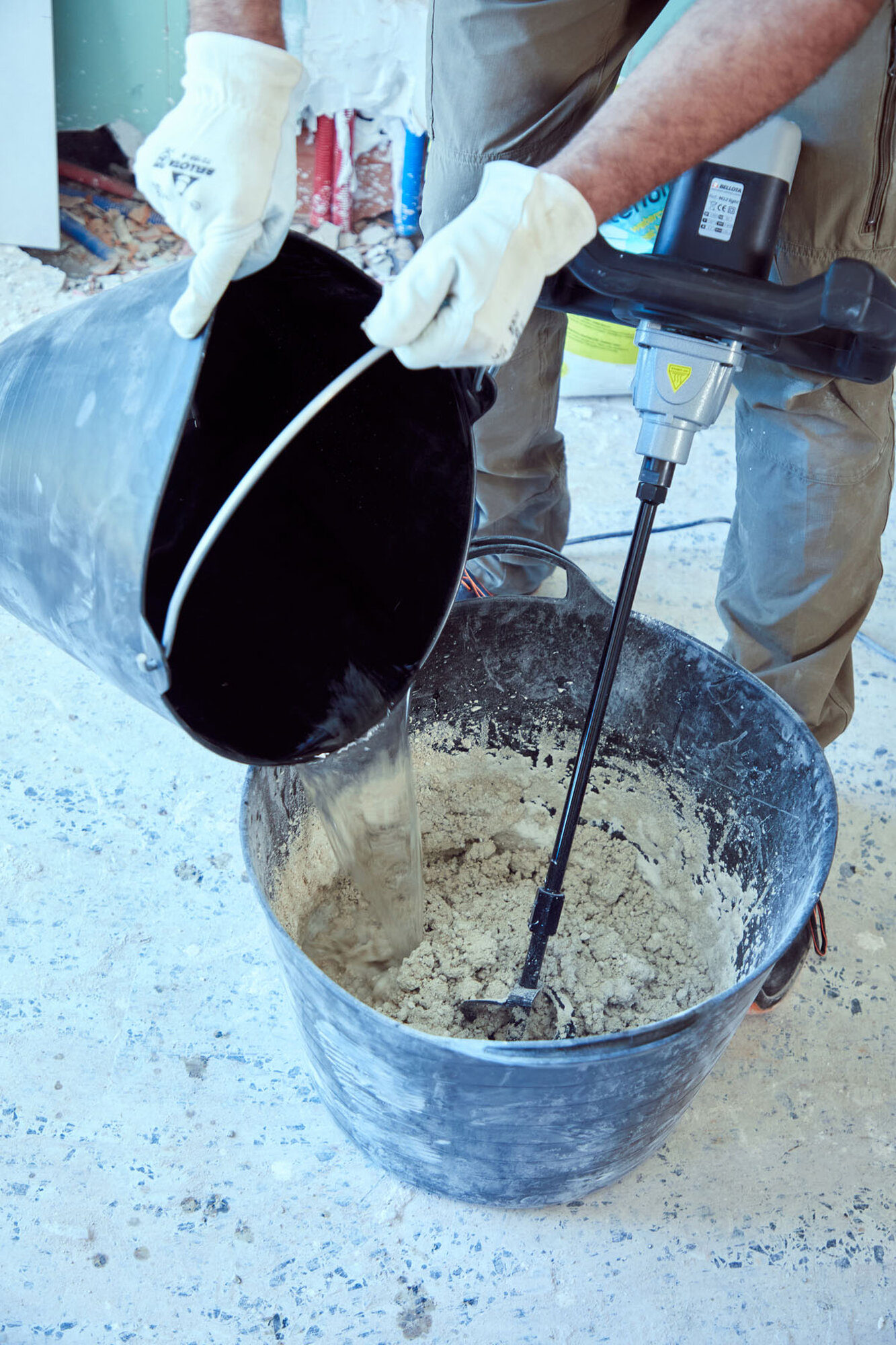 Capazo 42 litros asa reforzada plástico negro / BKT42BP