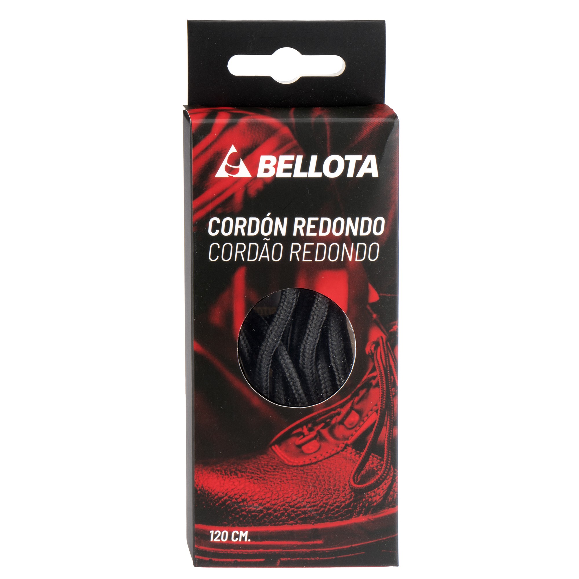 Cordón redondo negro 120 cm / ACC2012090