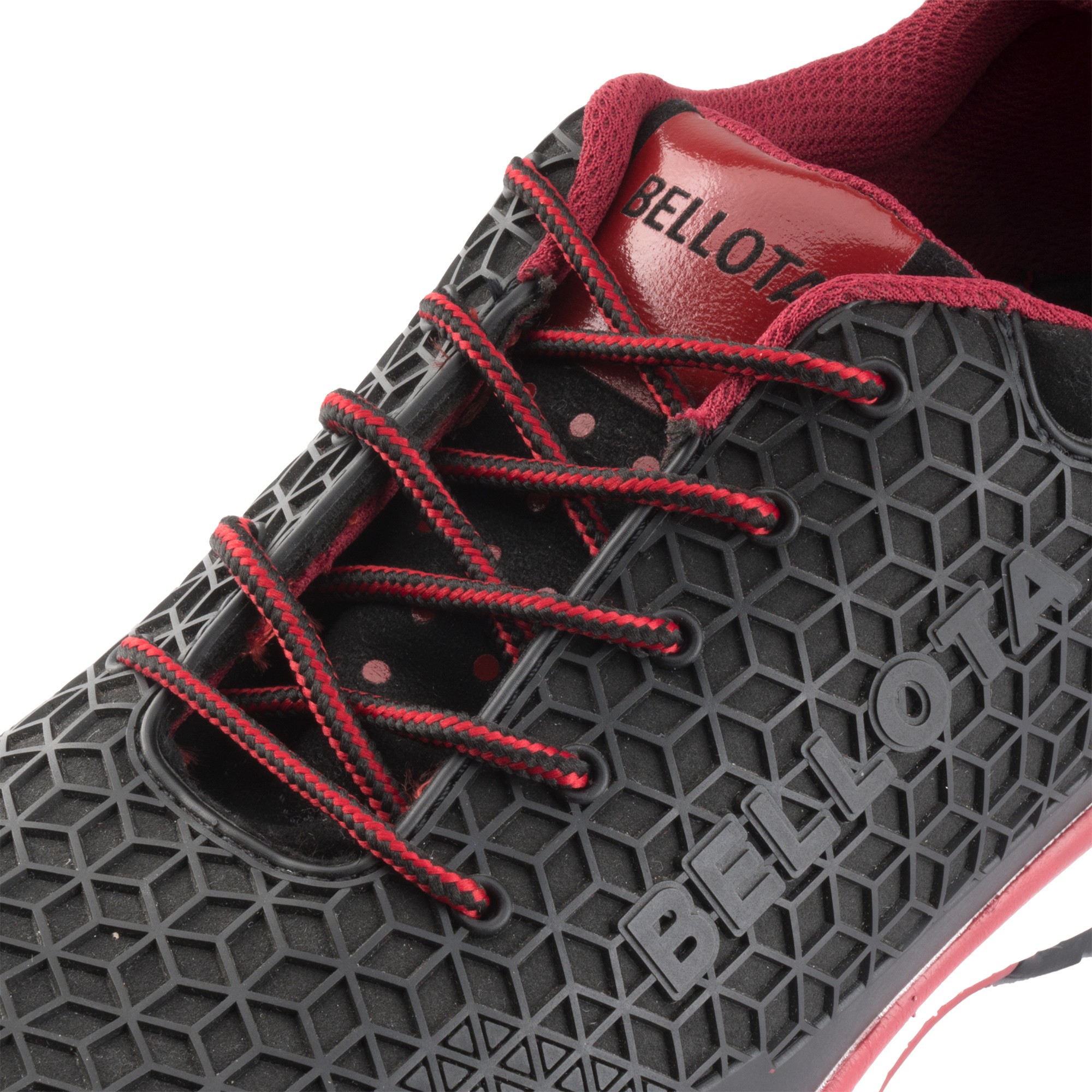 Cordón redondo negro-rojo 120 cm / ACC2012092