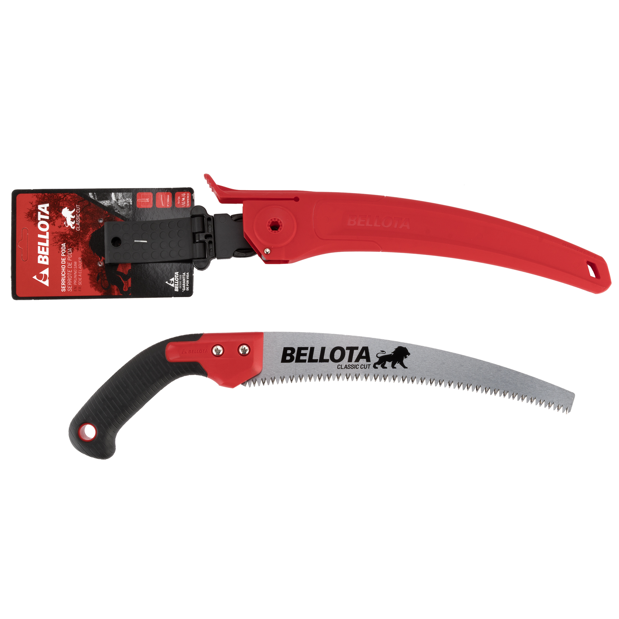 Serrucho de poda profesional Clásico gama León con mango bimaterial recto / 450BIMR