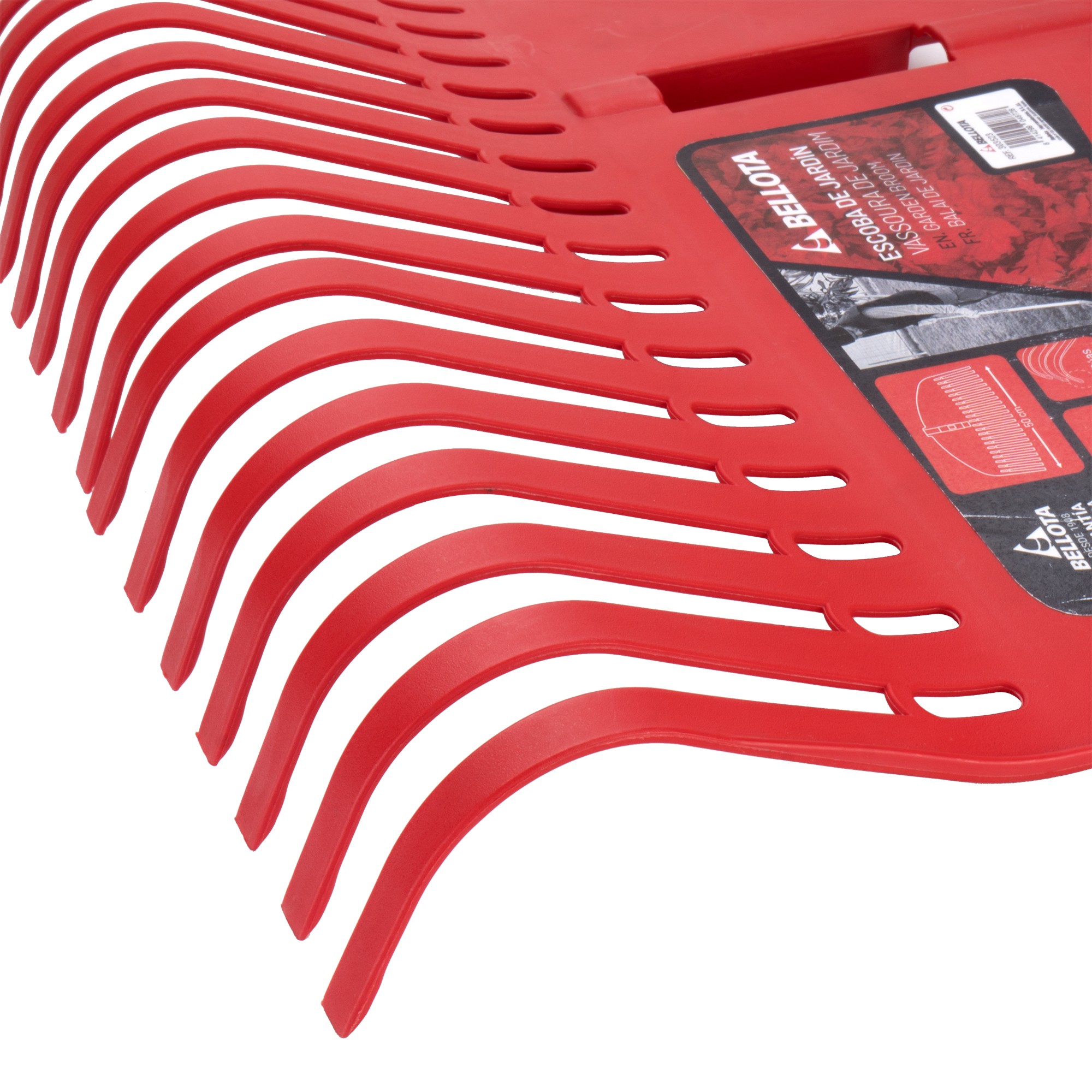 Escoba de plástico tipo rastrillo sin mango/ 3035