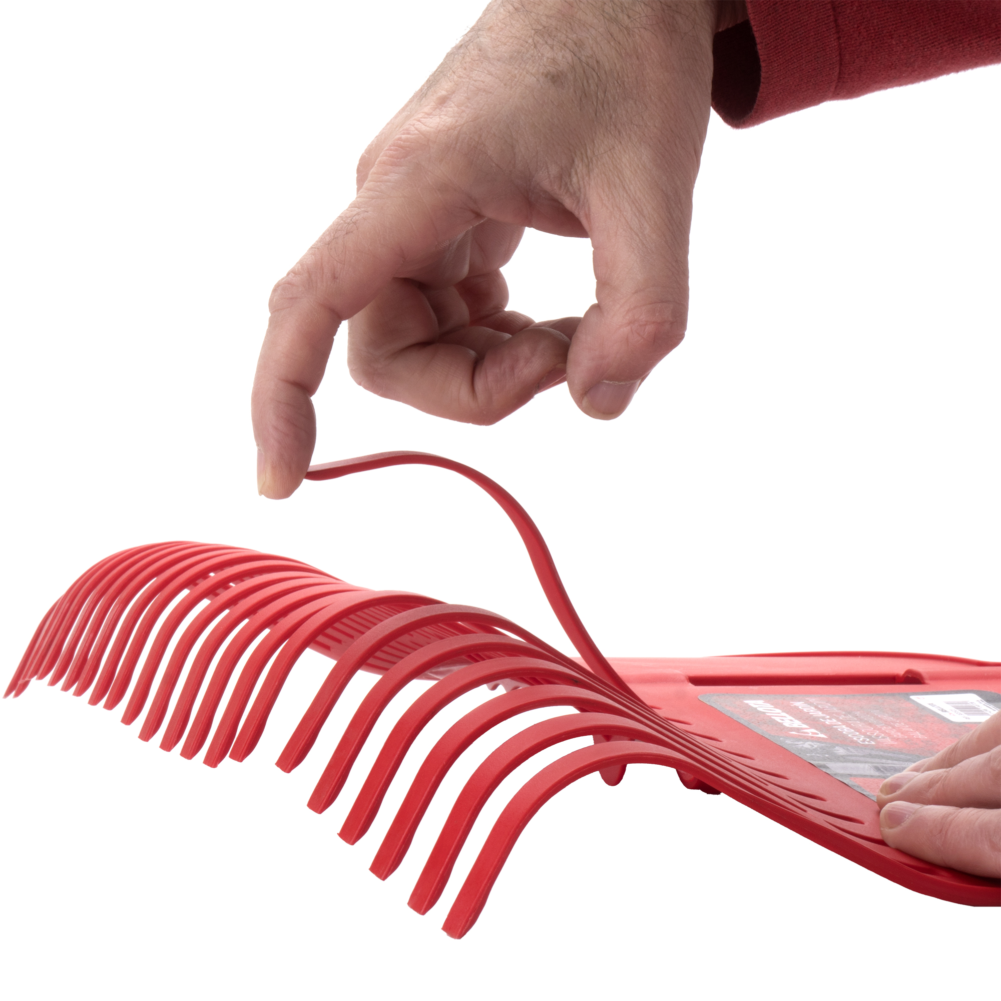 Escoba de plástico tipo rastrillo sin mango/ 3035