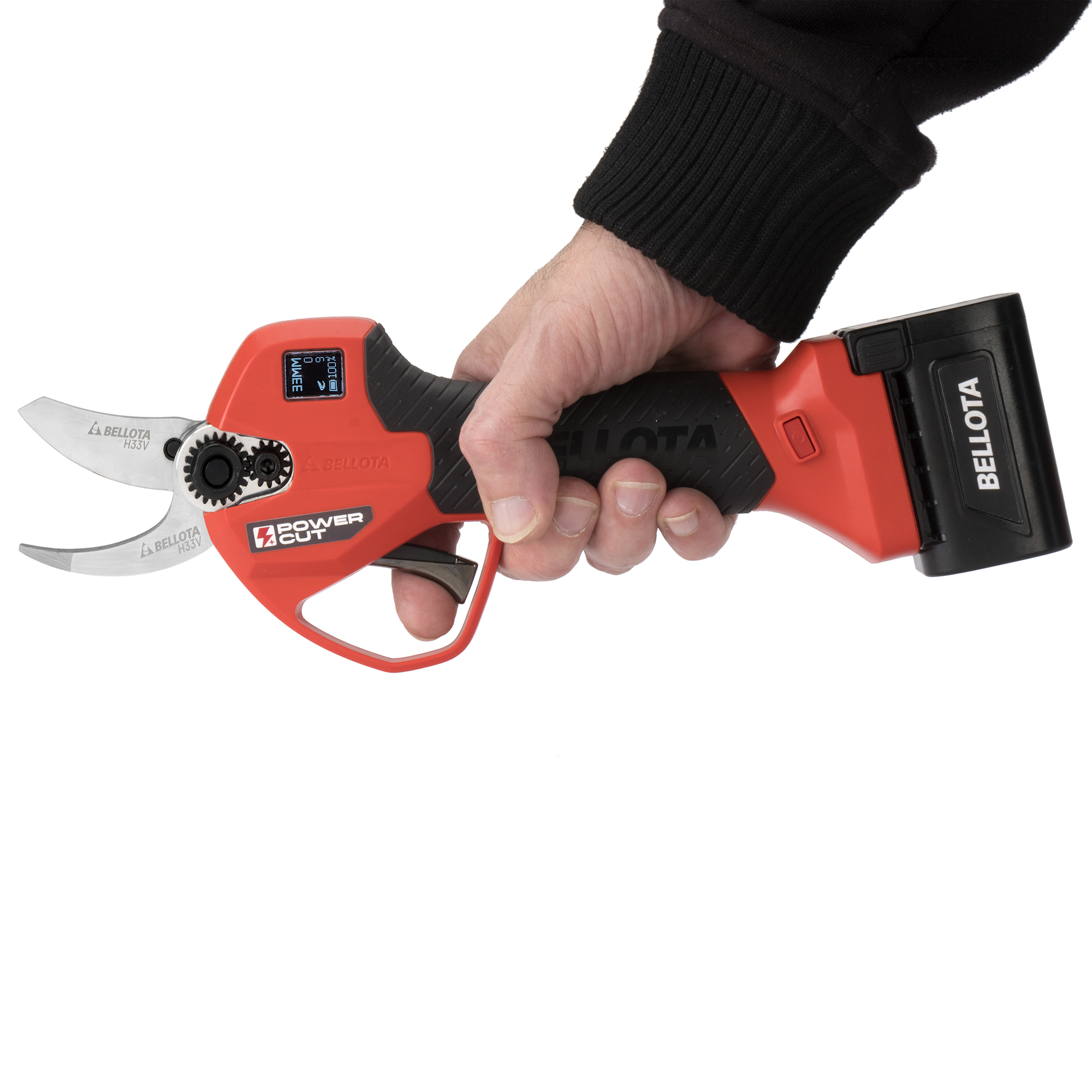 Tijera de poda eléctrica sin cable, especial para viña, POWER CUT con batería de Litio Ion y apertura máxima de 33mm / EPR233PV