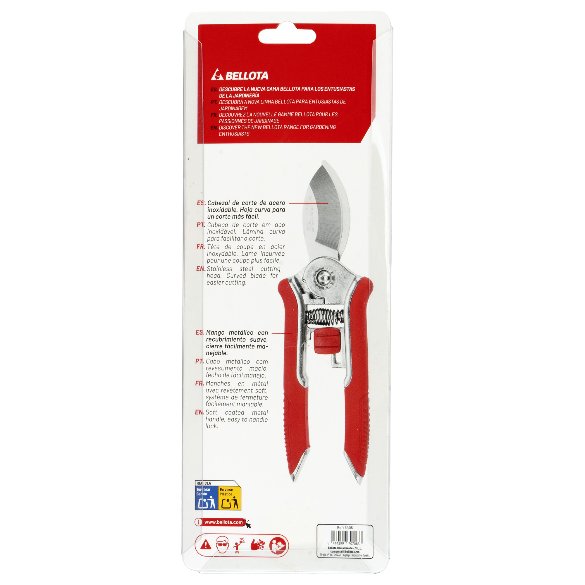 Tijera detalle hoja curva/3405