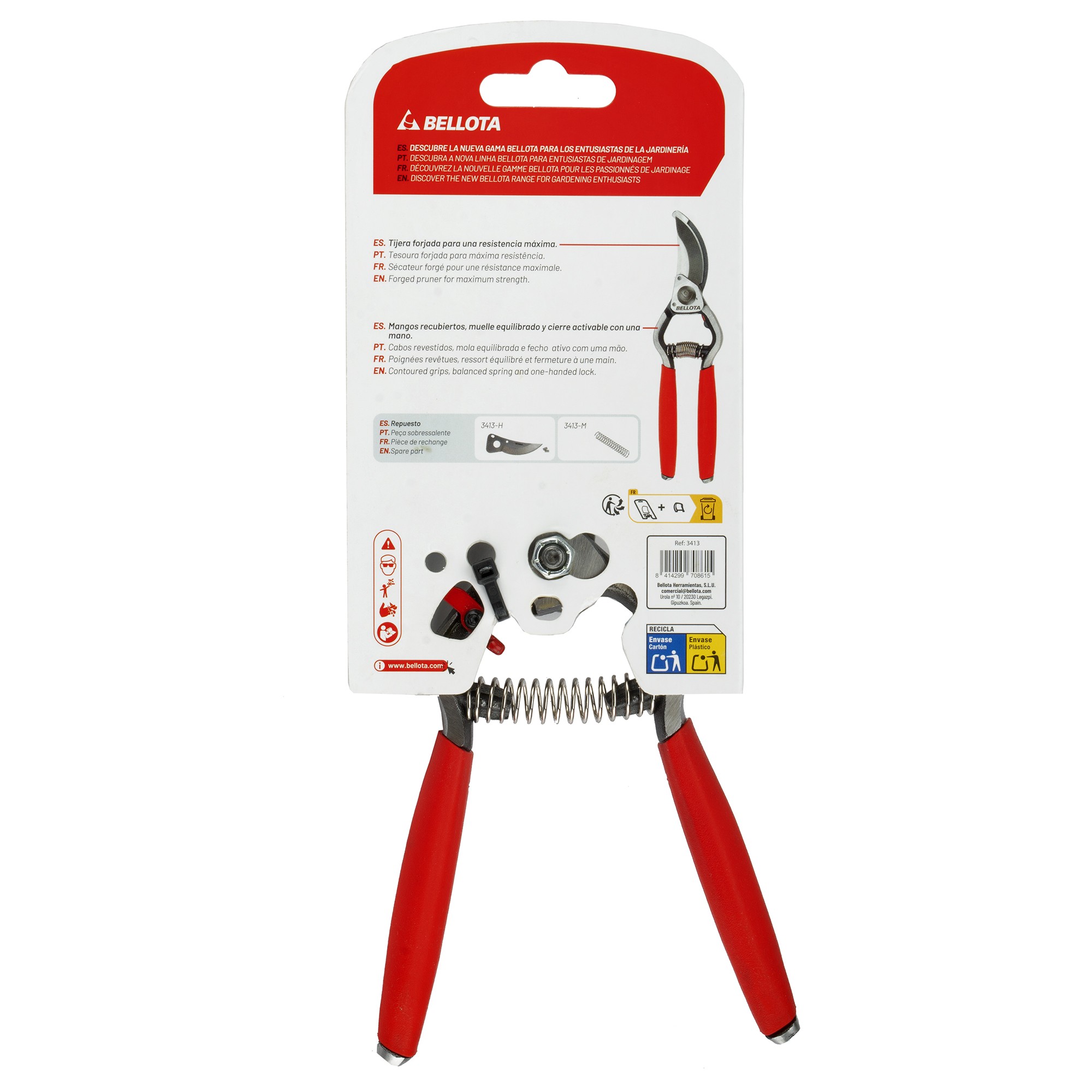 Tijera de una mano forjada retro/3413