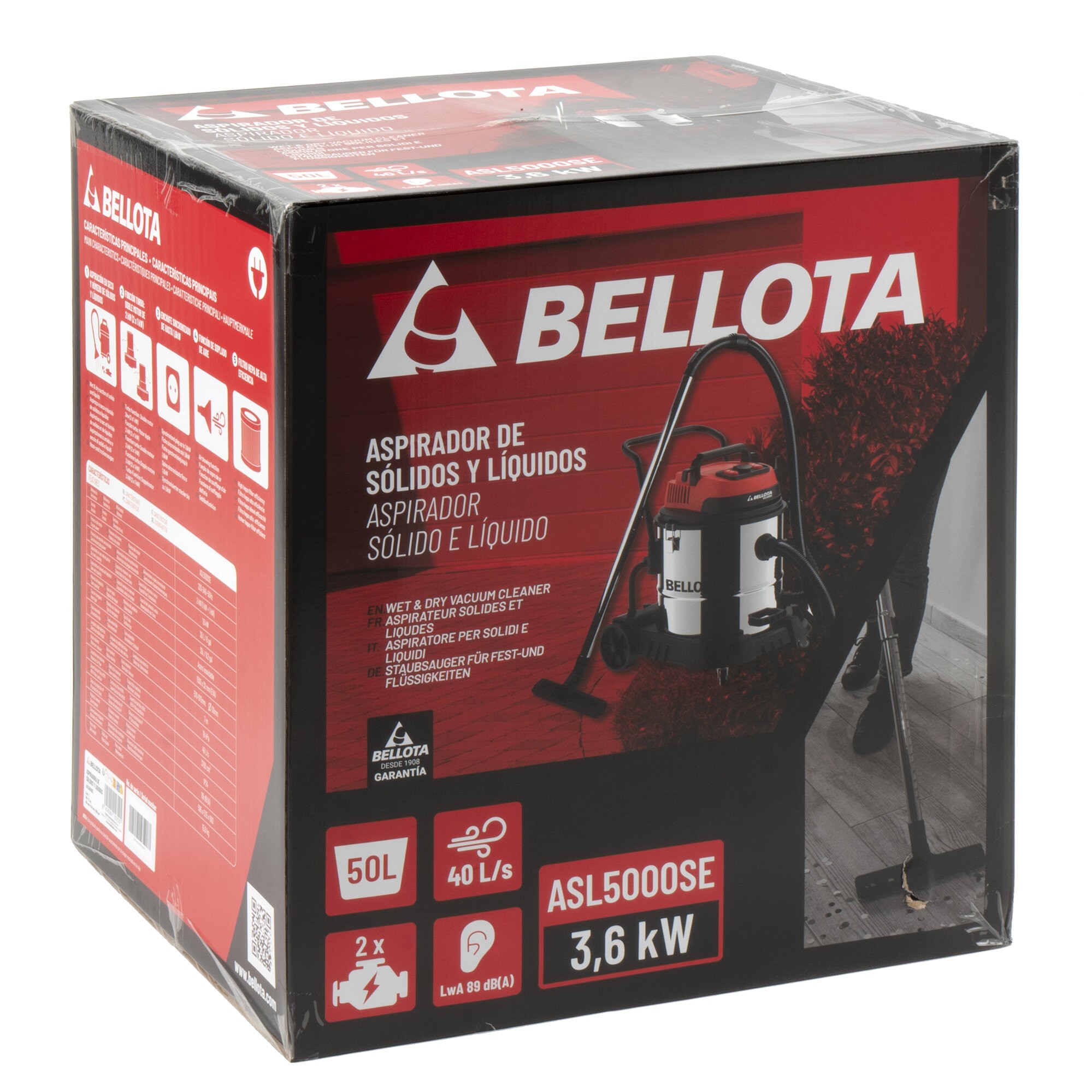 Aspirador líquidos y sólidos sincronizado 50l / ASL5000SE