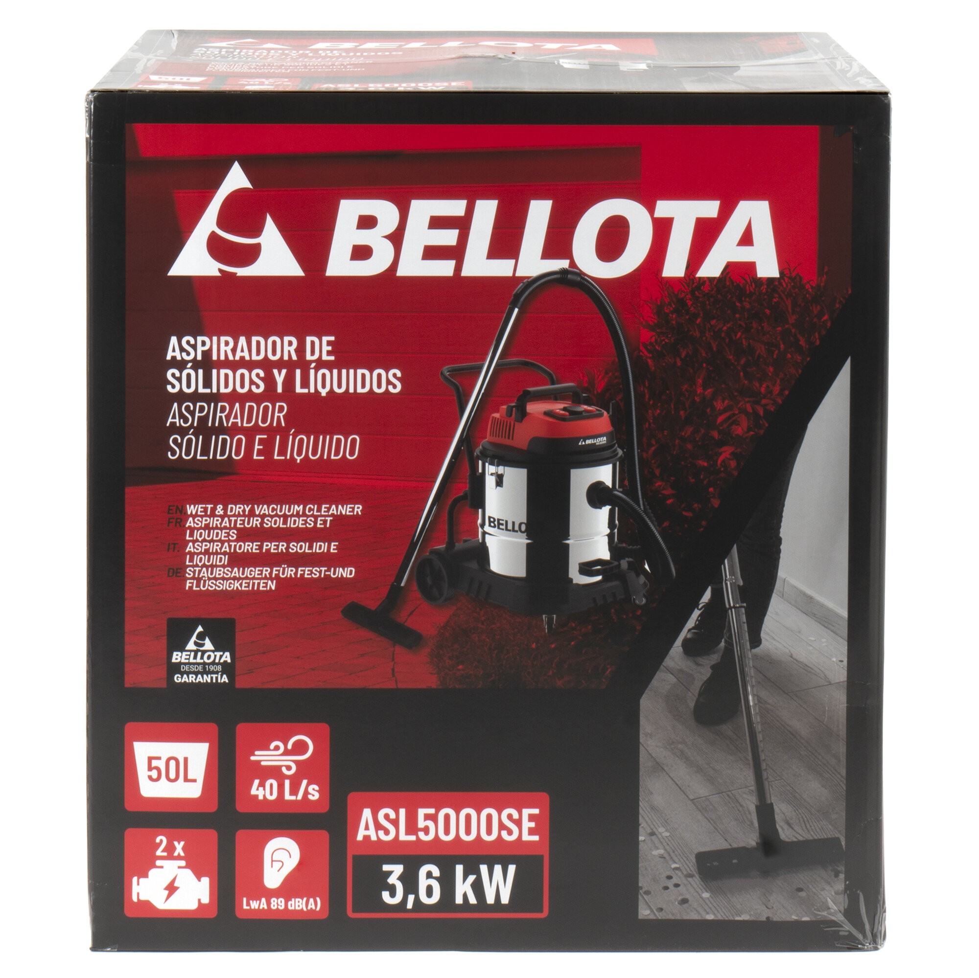 Aspirador líquidos y sólidos sincronizado 50l / ASL5000SE