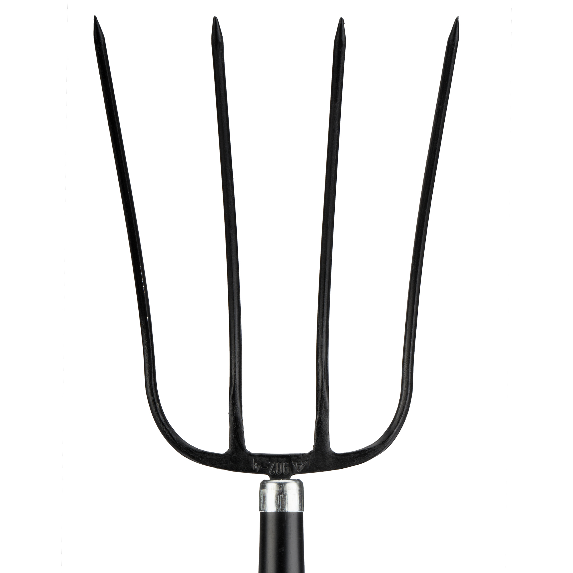 Horca forjada de 4 púas para recoger heno y estiércol / 9024A