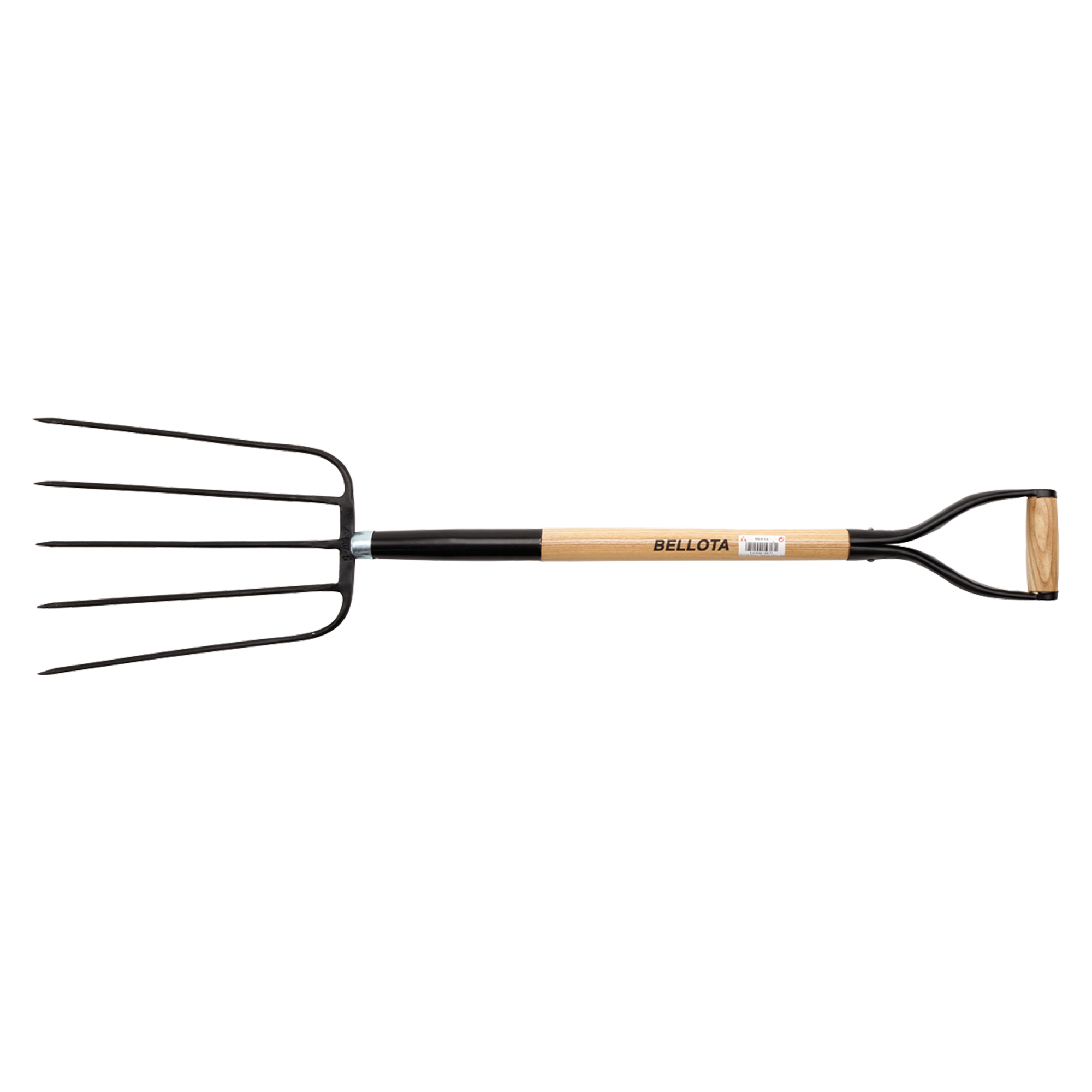 Horca forjada de 5 púas para recoger heno y estiércol / 9025A