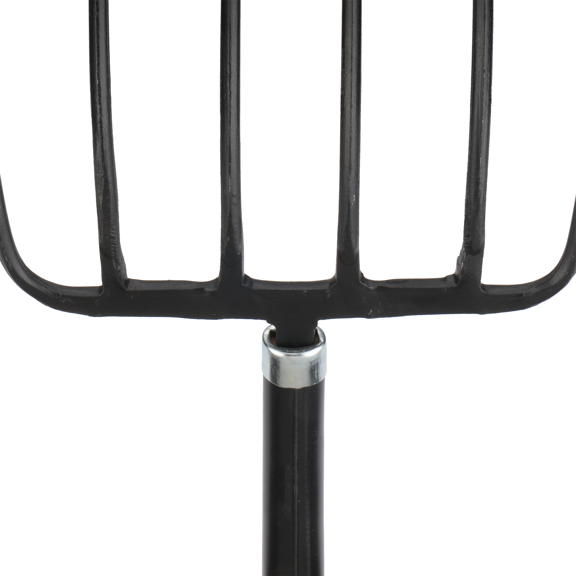 Horca forjada de 6 púas para recoger heno y estiércol y trasladar grandes cantidades de materiales ligeros / 9026A