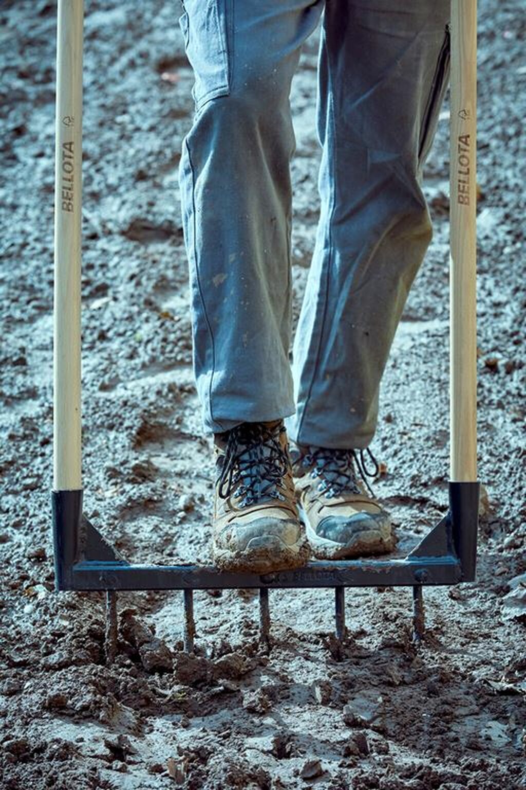 Horca Ecológica 5 púas, mangos de madera certificada / 9145ECO