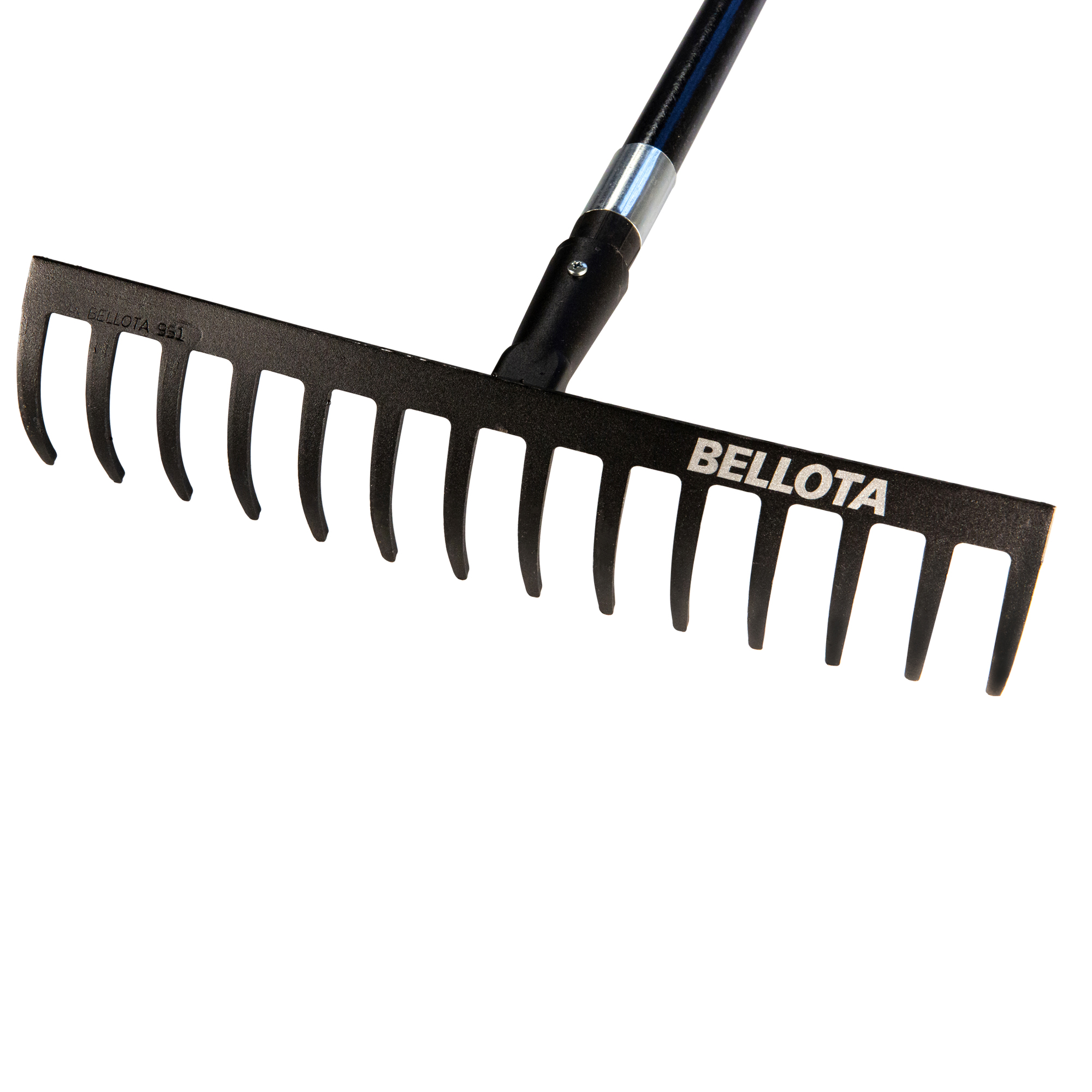 Rastrillo uso doméstico, con mango de fibra de vidrio, para limpiar, igualar y preparar la tierra / 3102