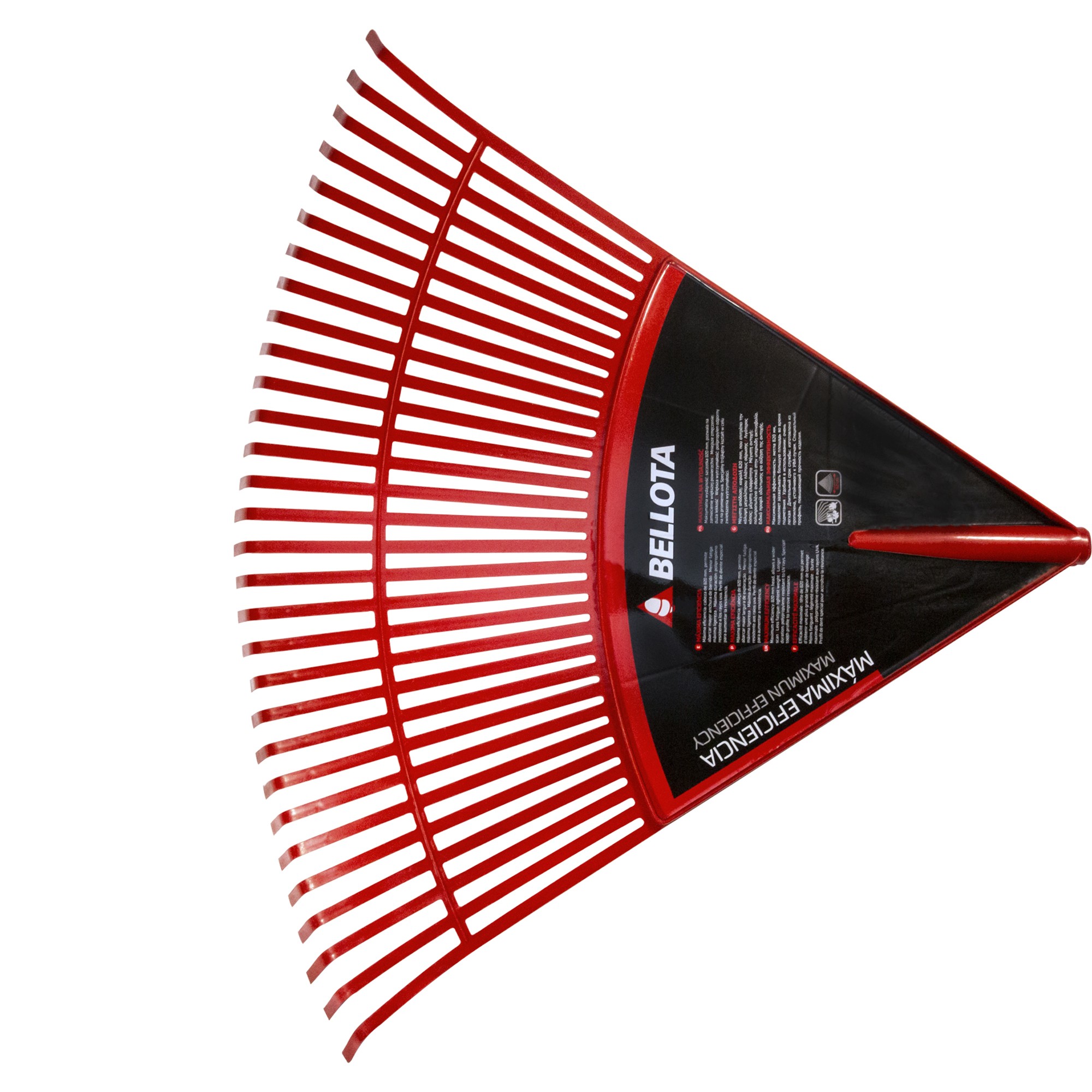 Escoba de plástico extragrande púa plana para limpieza de césped sin mango / 303432