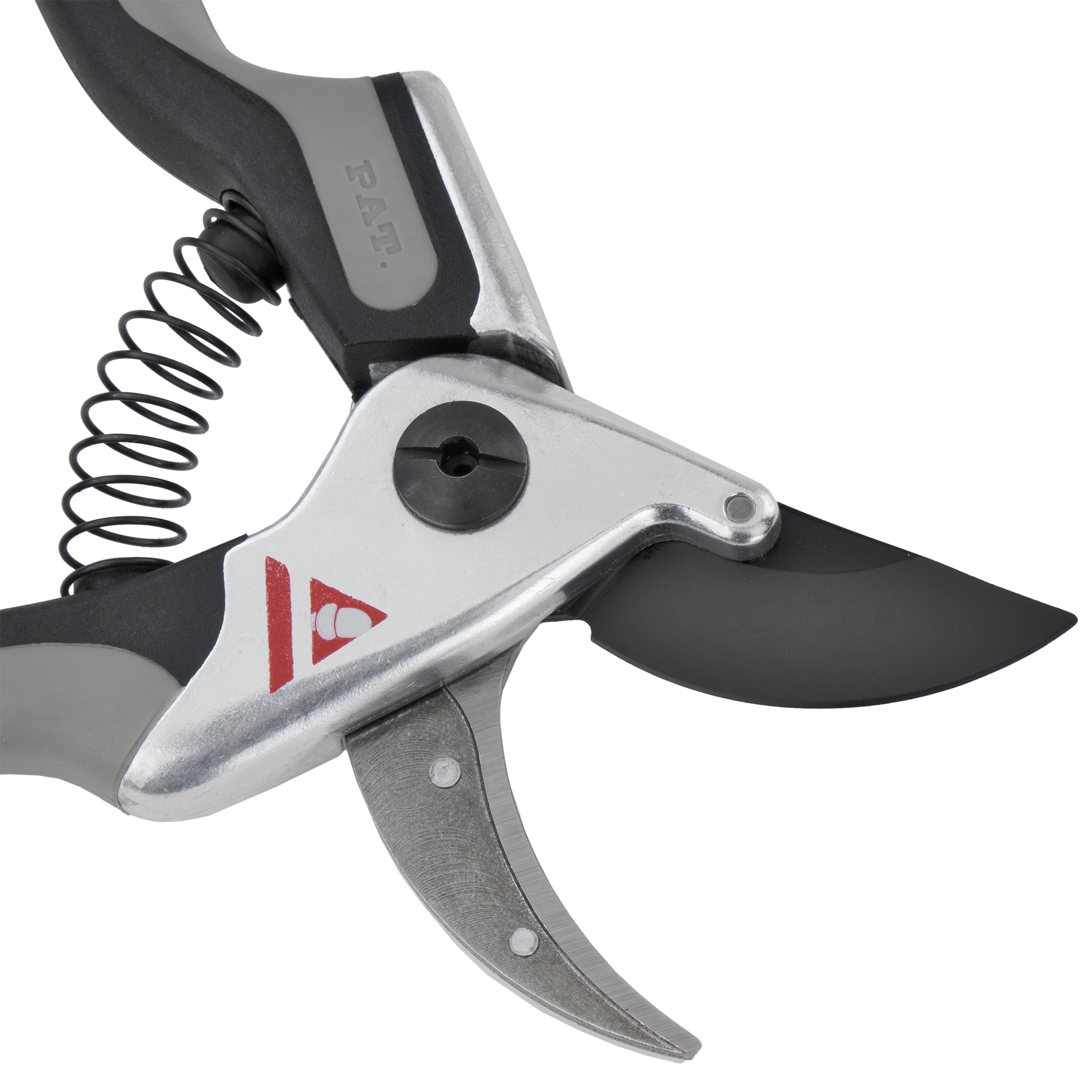 Tijeras de una mano con mangos trimateriales y hoja de corte con recubrimiento antiadherente,  para poda universal,  uso intensivo, con bulón Ajuste Fácil- Gama Proline / 3510