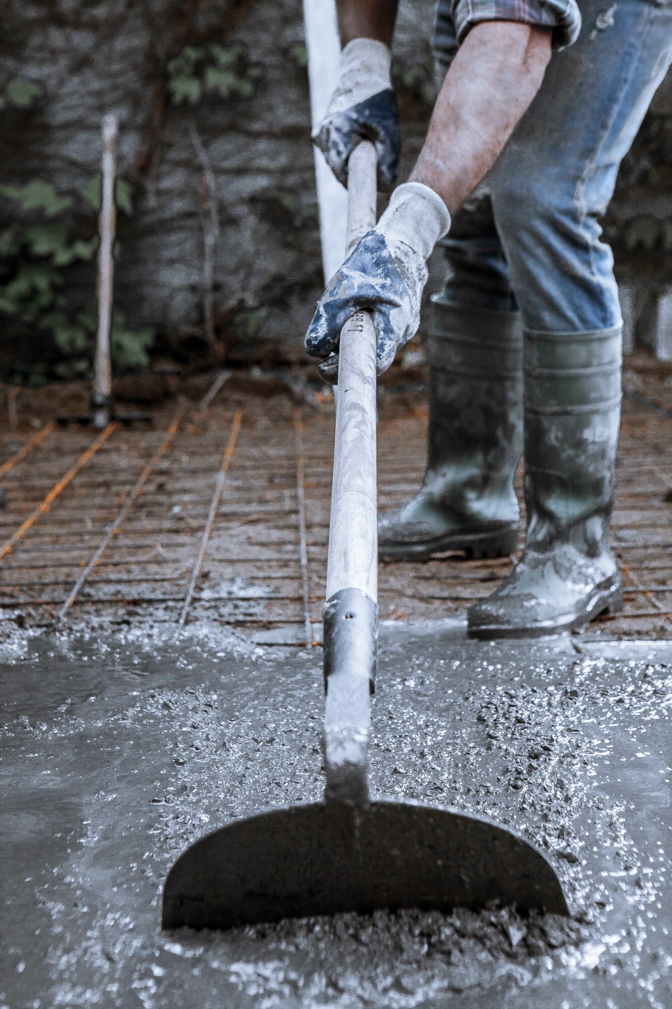 Raedera hombros curvos para remover y esparcir hormigón / 5701