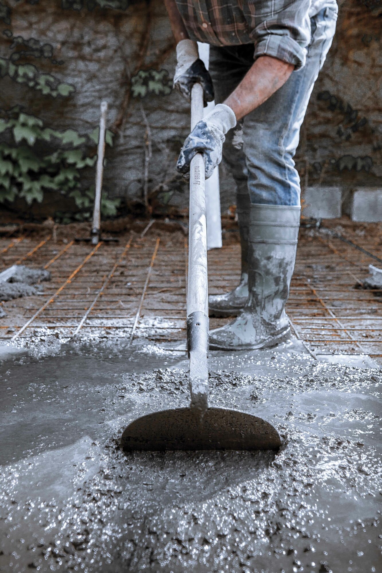 Raedera hombros curvos para remover y esparcir hormigón / 5701