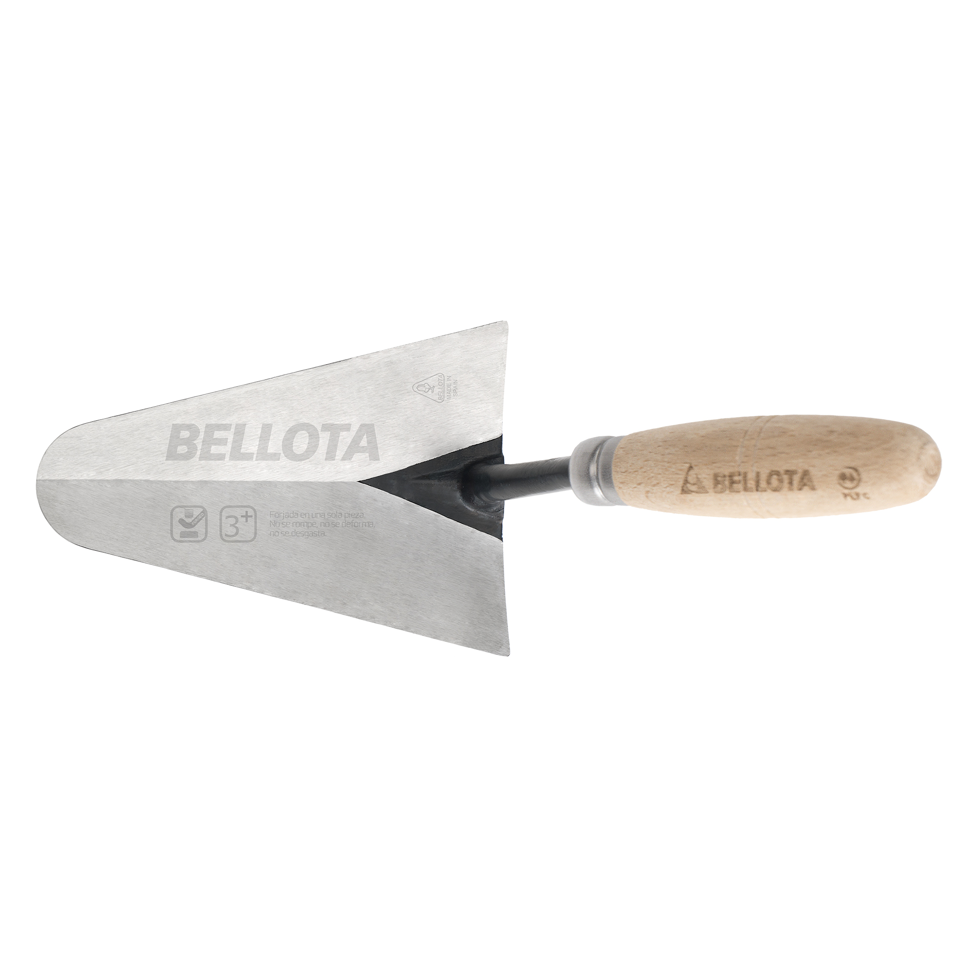 Paleta catalana con mango de madera para trabajos de albañilería / 5841