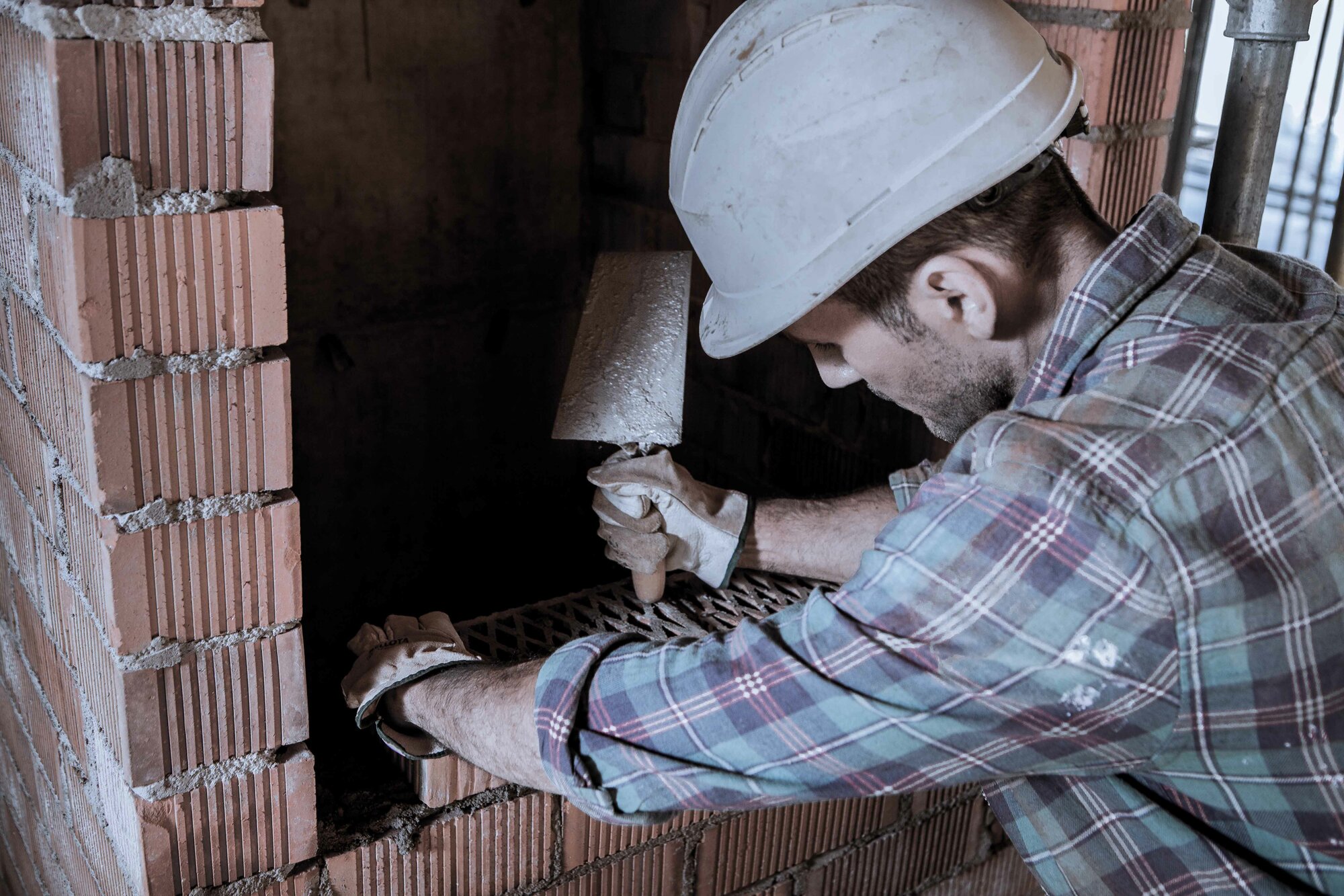 Paleta norte con mango madera para trabajos de albañilería / 5844