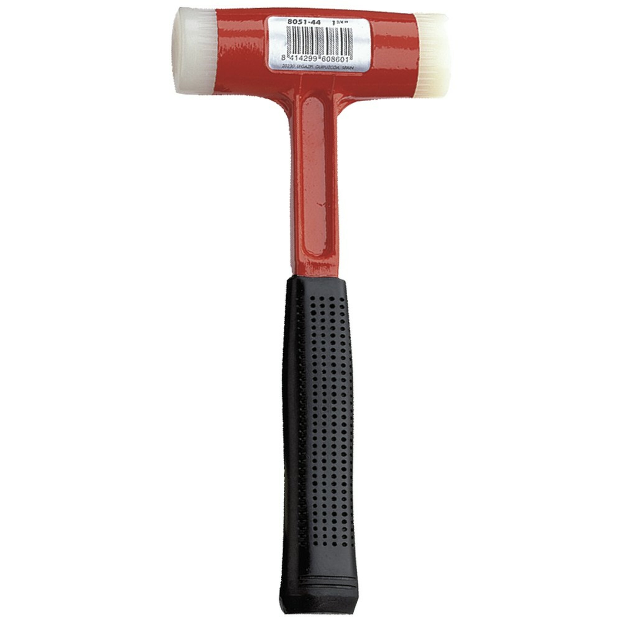 Martillo antirebote boca de nylon con mango metálico para golpeo de piezas / 8051