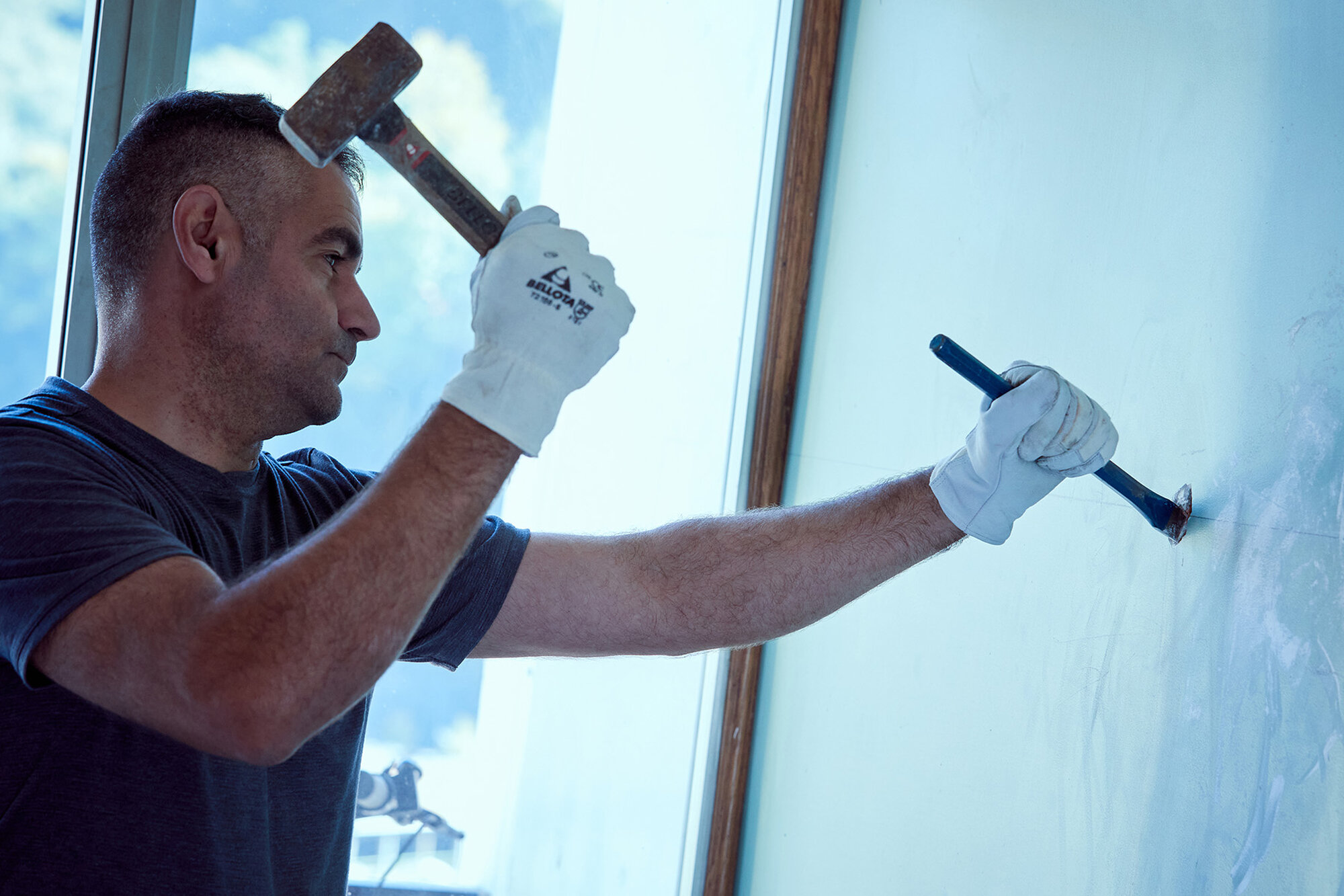 Cincel de acero Cr.V. octogonal para apertura de rozas / 5825