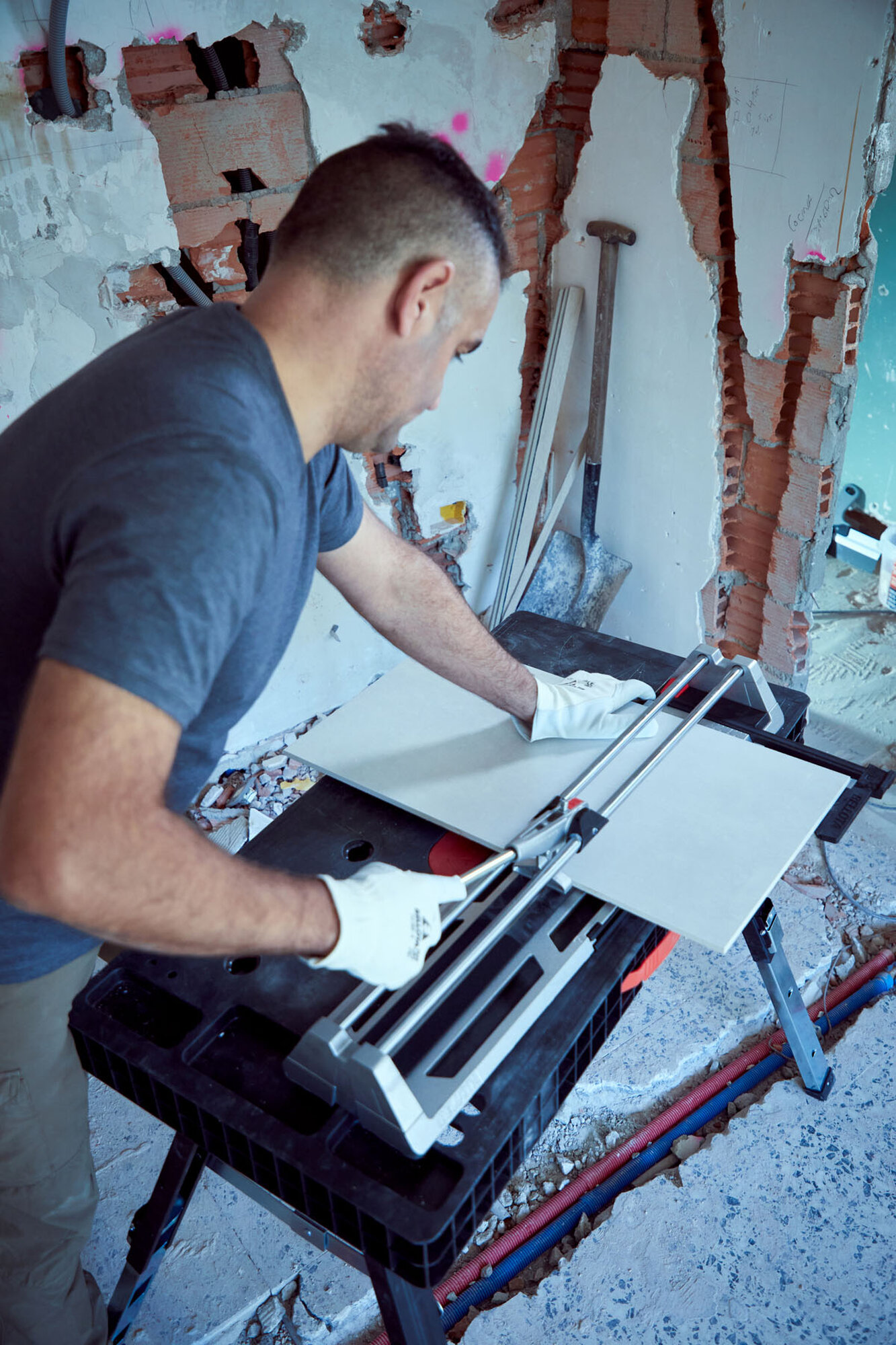 Cortadora de cerámica Pop con kit regla para formatos más habituales / POPR