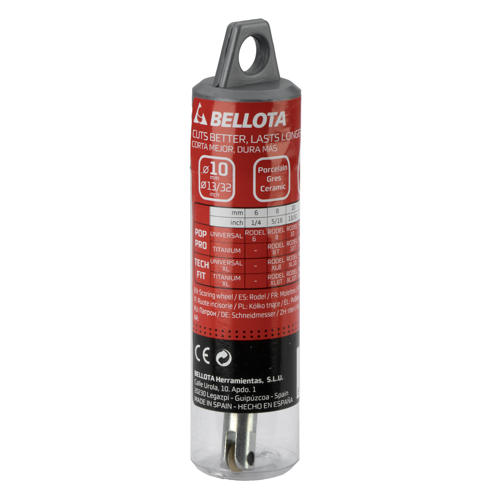 Rodel diámetro 10mm Titanium para corte de gres, porcelánico y cerámica, válido para Pop-Pro / RODEL10T