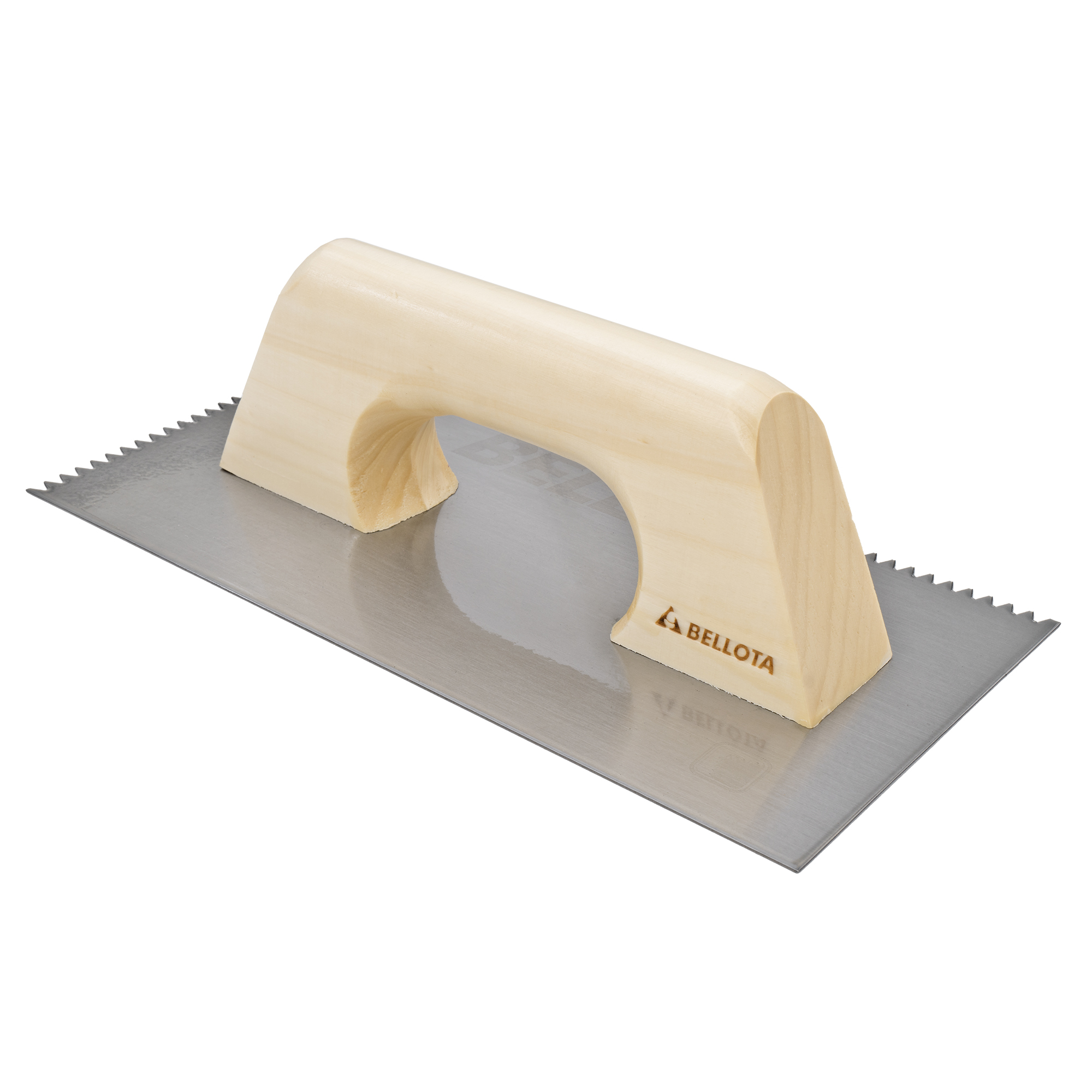 Peine diente triangular con mango madera para trabajos de alicatado y solado / 5871