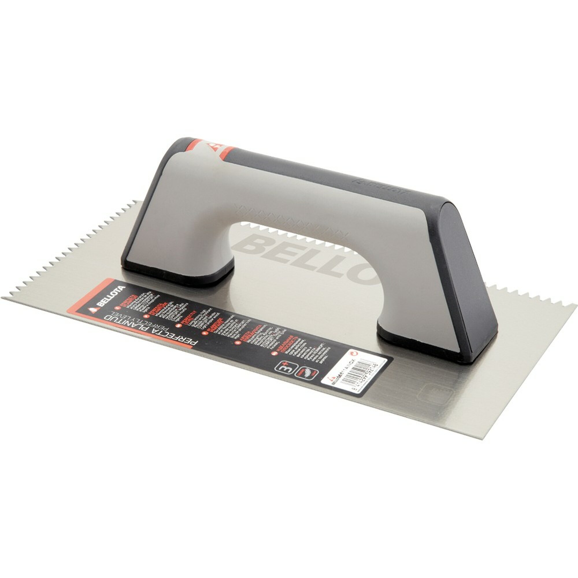 Peine diente triangular con mango bimaterial para trabajos de alicatado y solado / 5871BIM