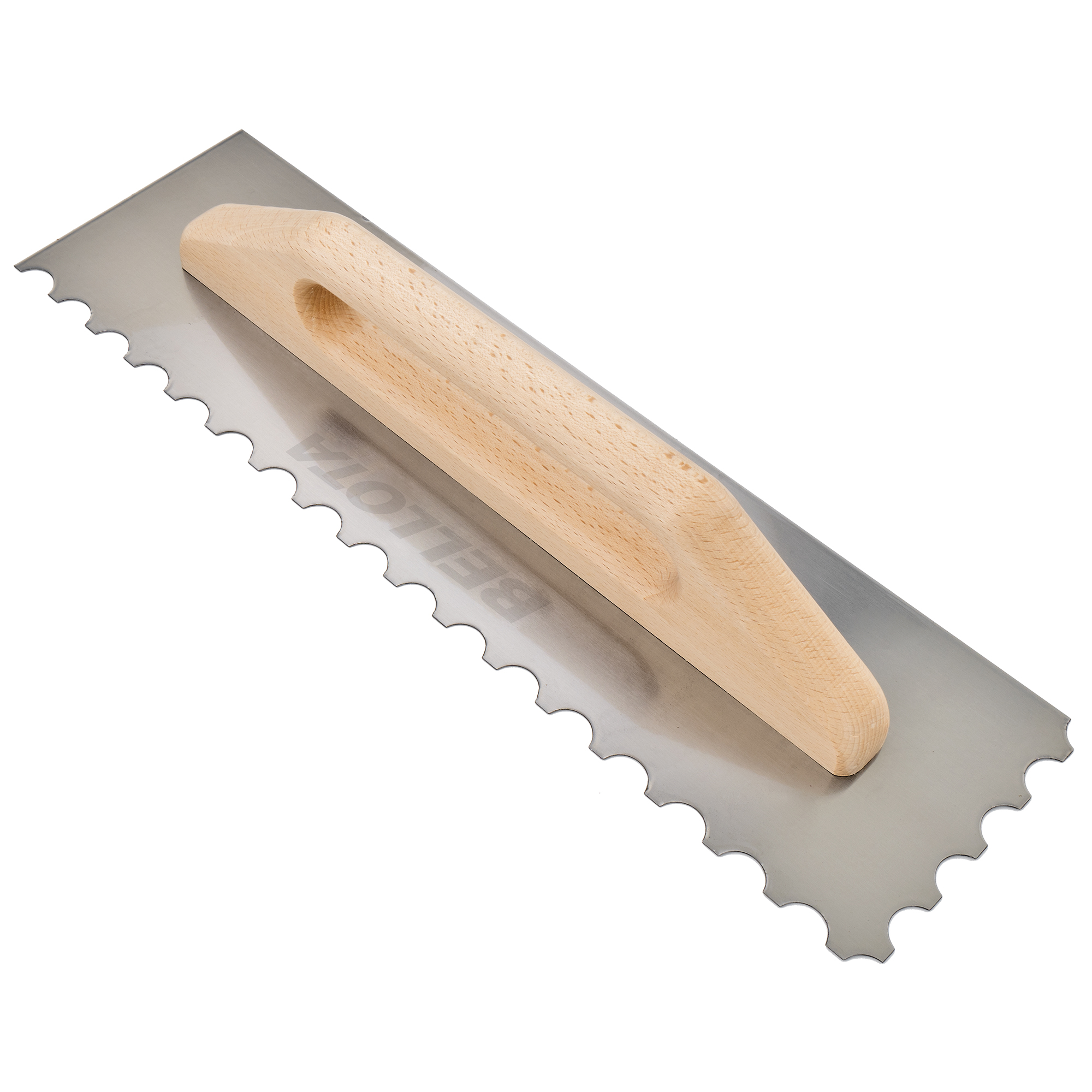 Peine largo diente radio con mango madera para trabajos de alicatado y solado / 5875R