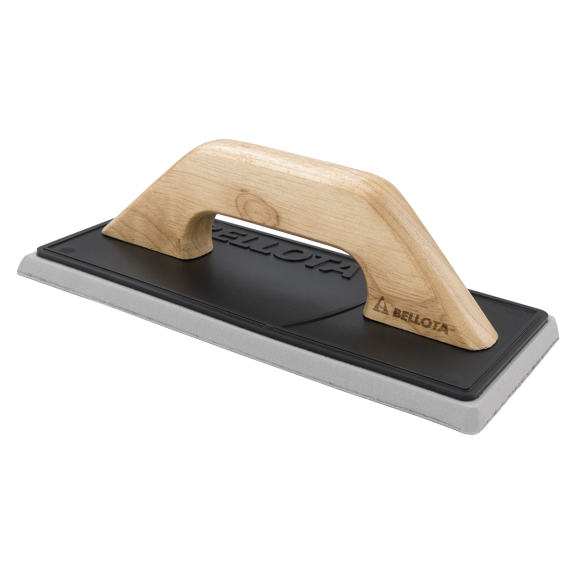 Llana goma blanda con mango madera para trabajos de rejunteo en alicatado y solado / 5898A