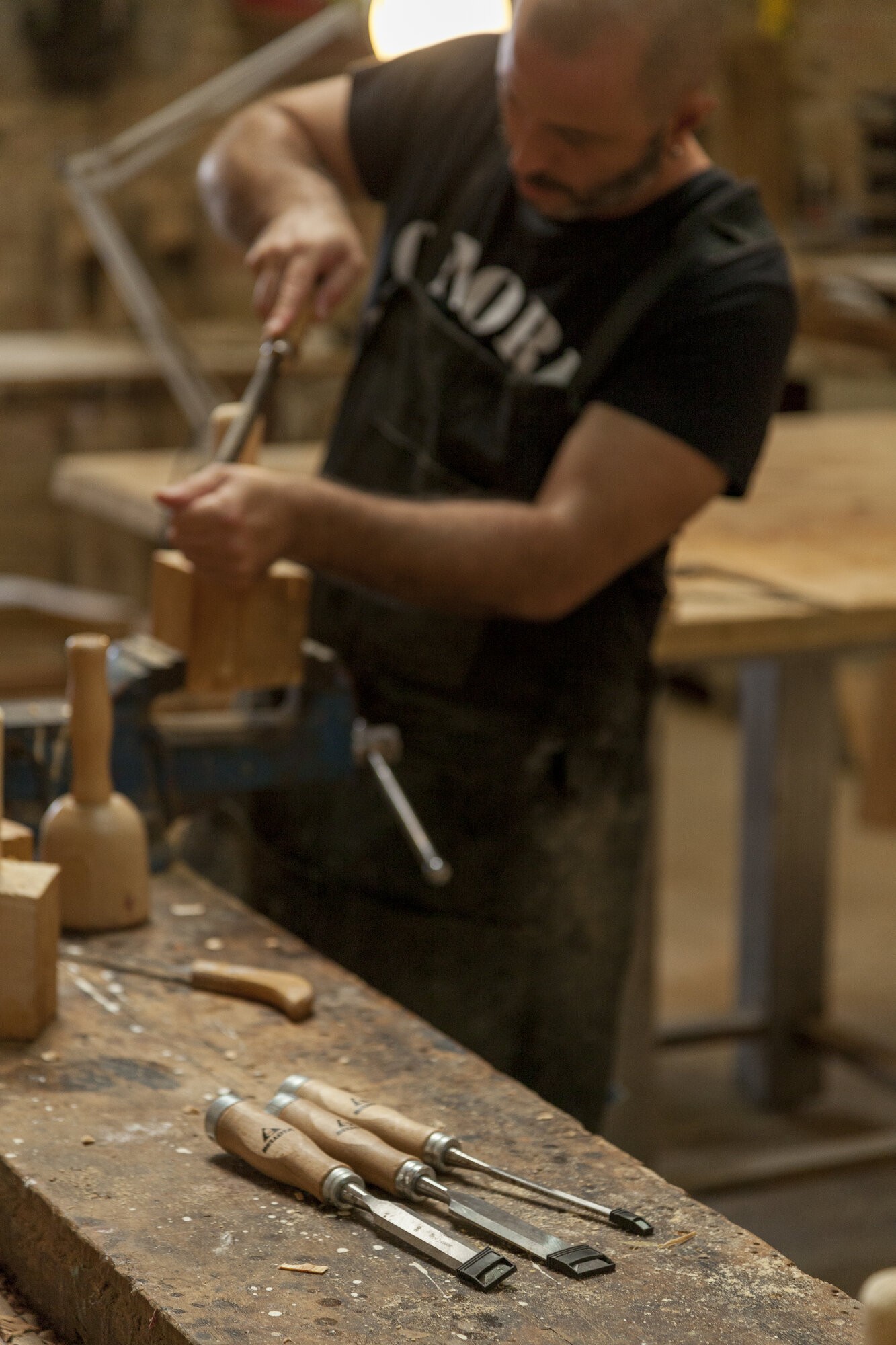 Formón con mango madera / 4651