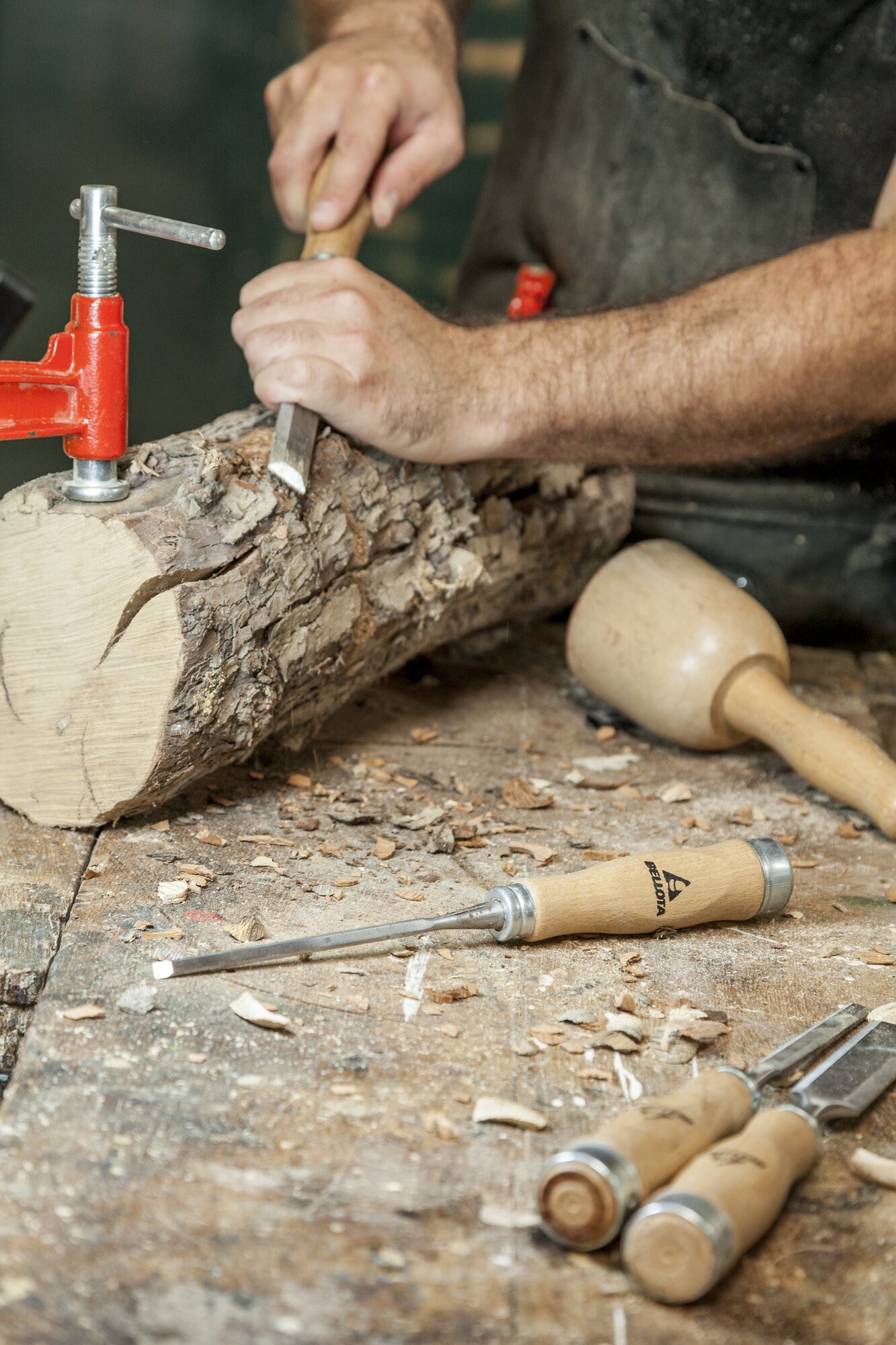 Kit formones con mango madera / 8910