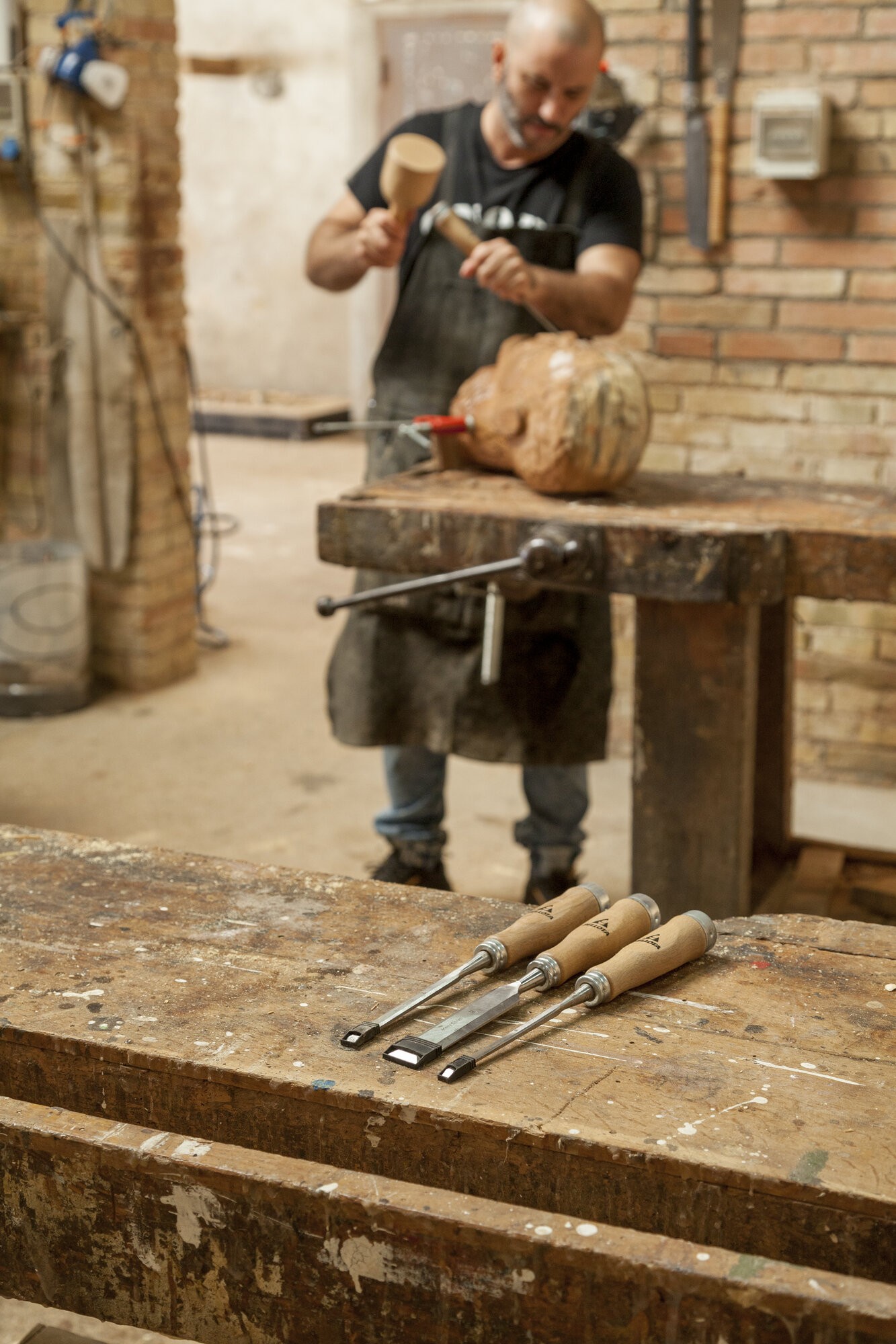 Kit formones con mango madera / 8910