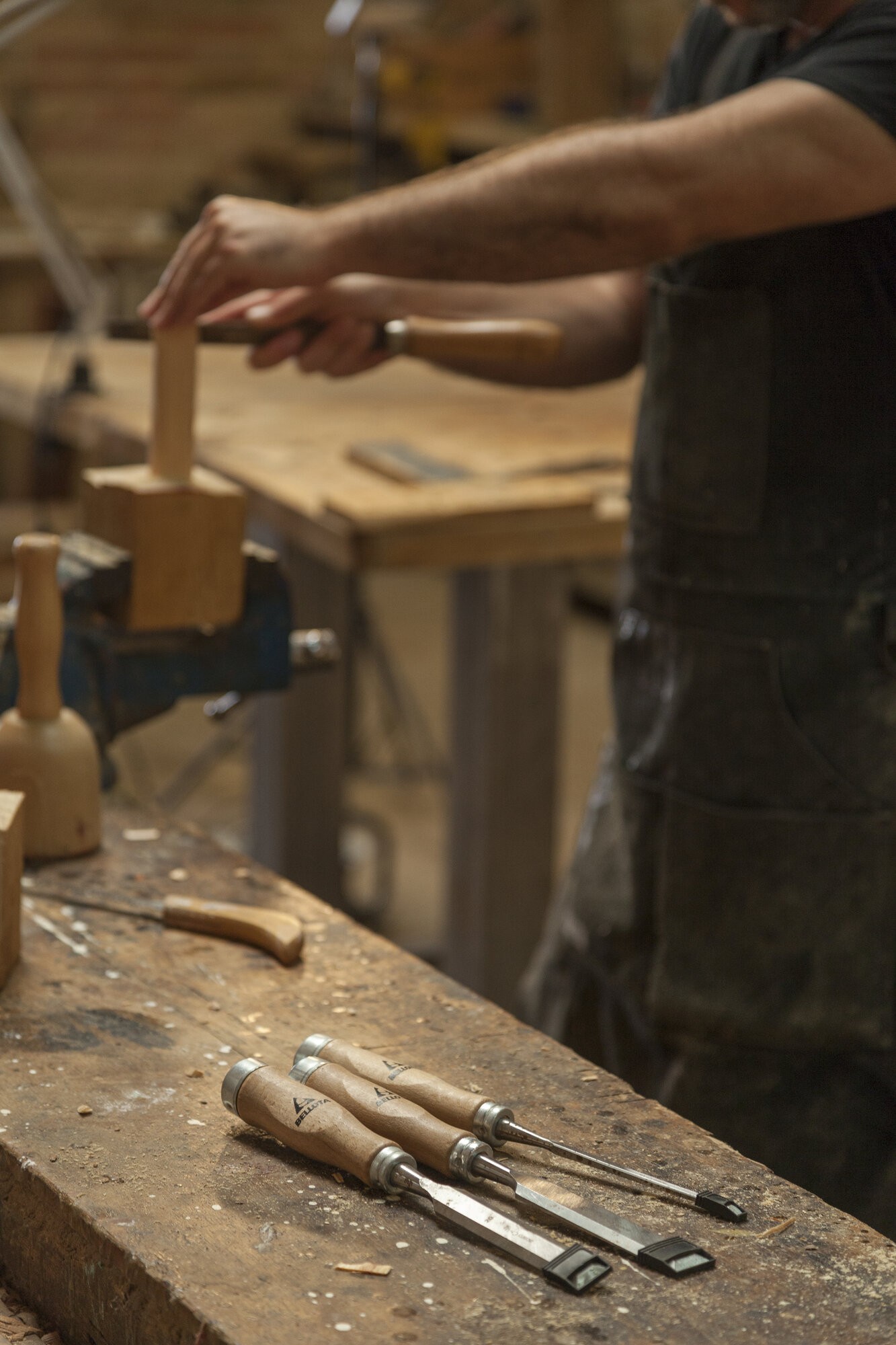 Kit formones con mango madera / 8910