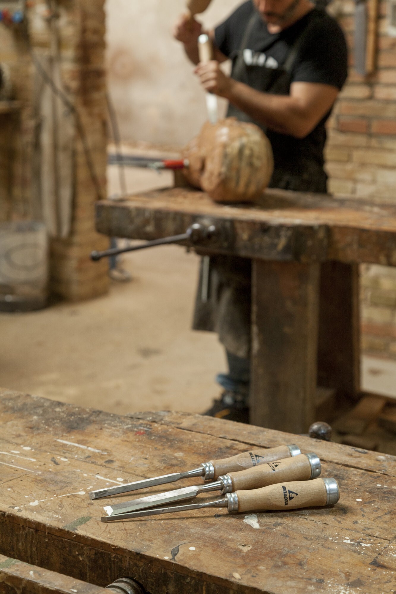 Kit formones con mango madera / 8910