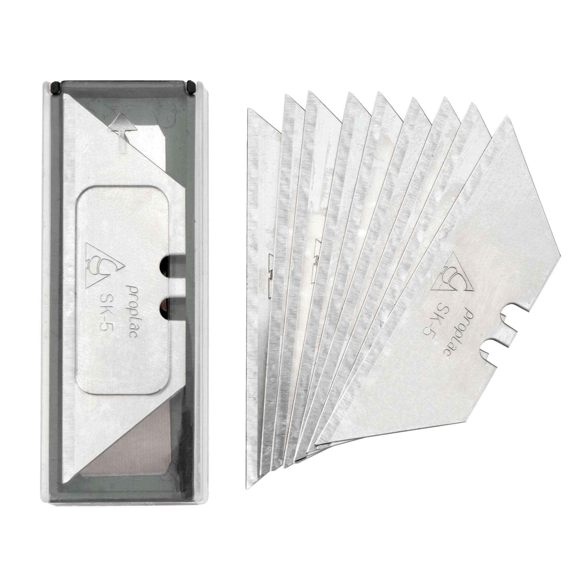 Hojas recambio trapezoidal de 19 mm para cutter metálico 5 unidades / H51407