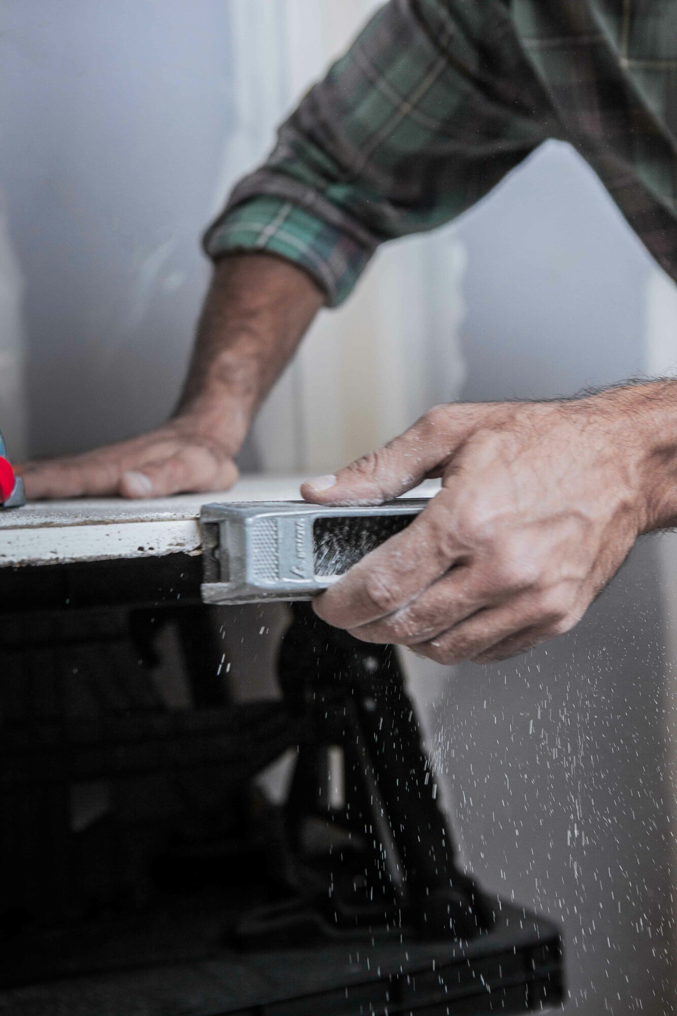 Escofina metálica 140 mm de hojas intercambiables para desbaste o ajuste del corte de placas de yeso laminado / 4107140