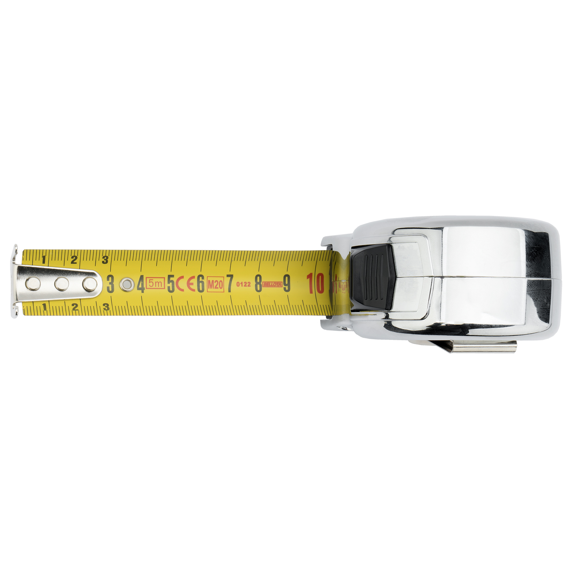 Flexómetro cromado para trabajos de medición / 50012