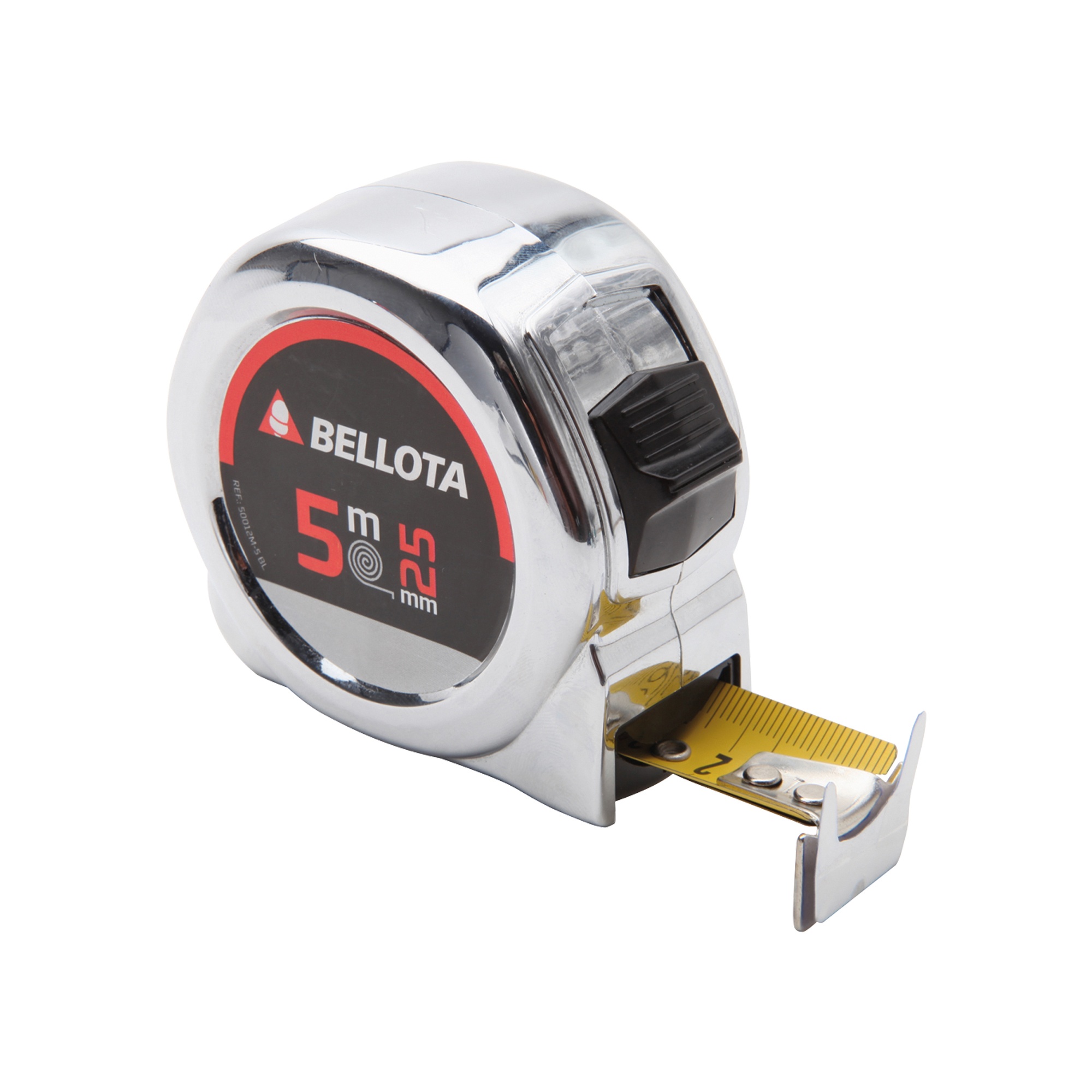 Flexómetro cromado para trabajos de medición / 50012