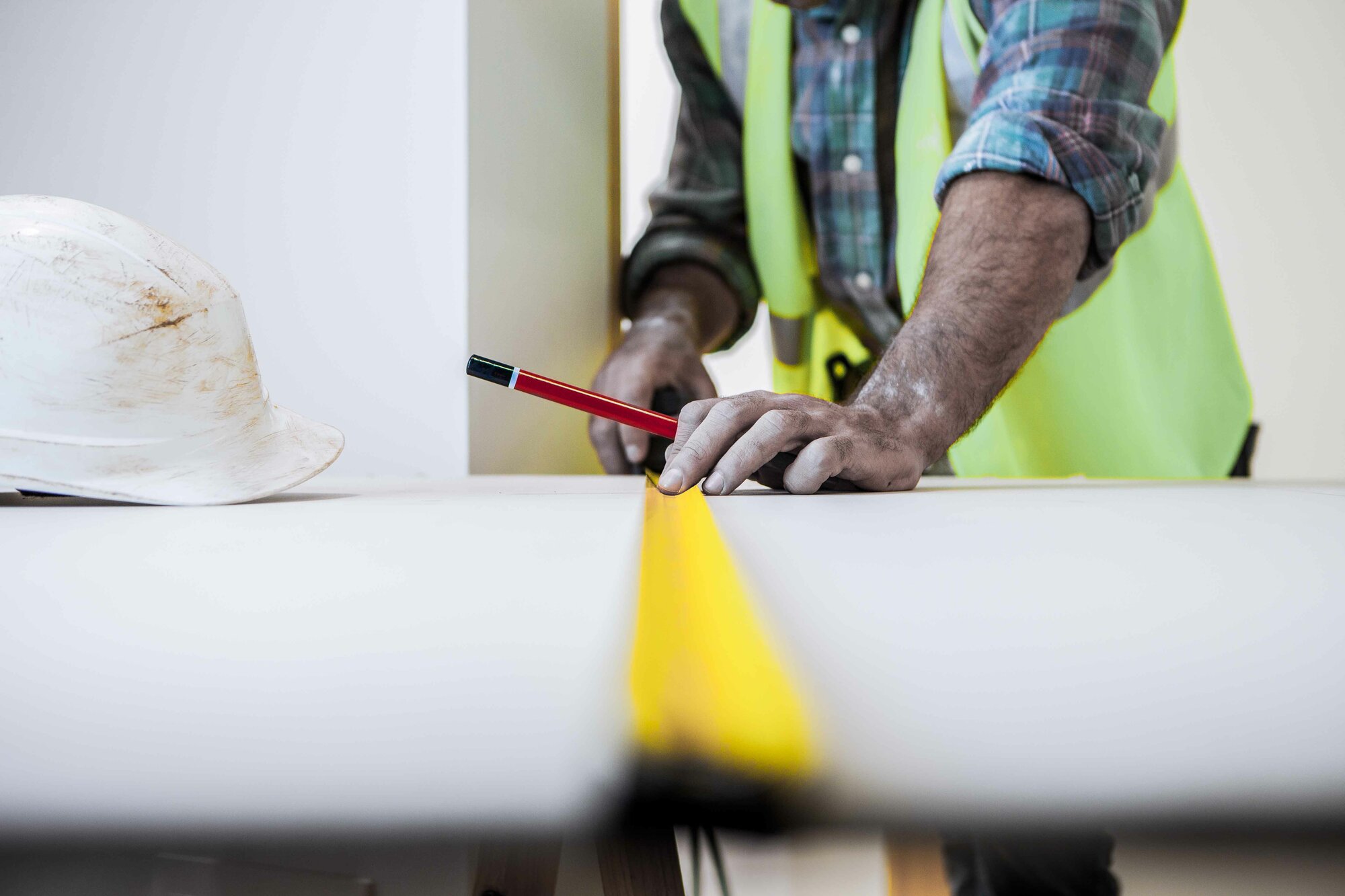 Flexómetro cromado con imán para trabajos de medición / 50012M