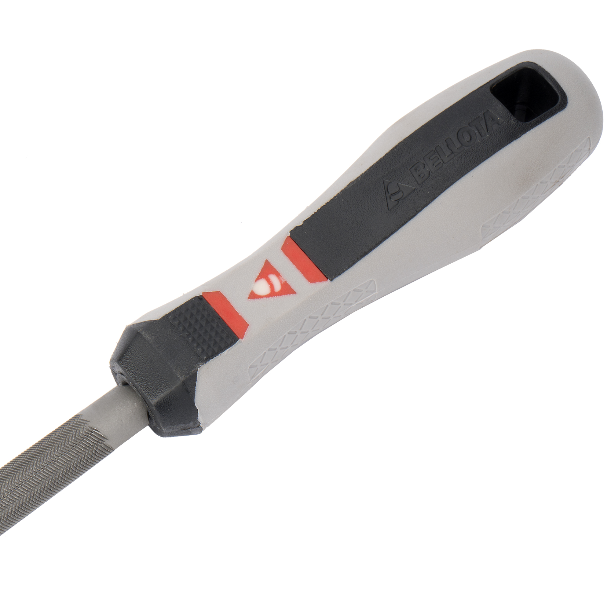 Lima mecánico mediacaña con mango bimaterial / 4003MB