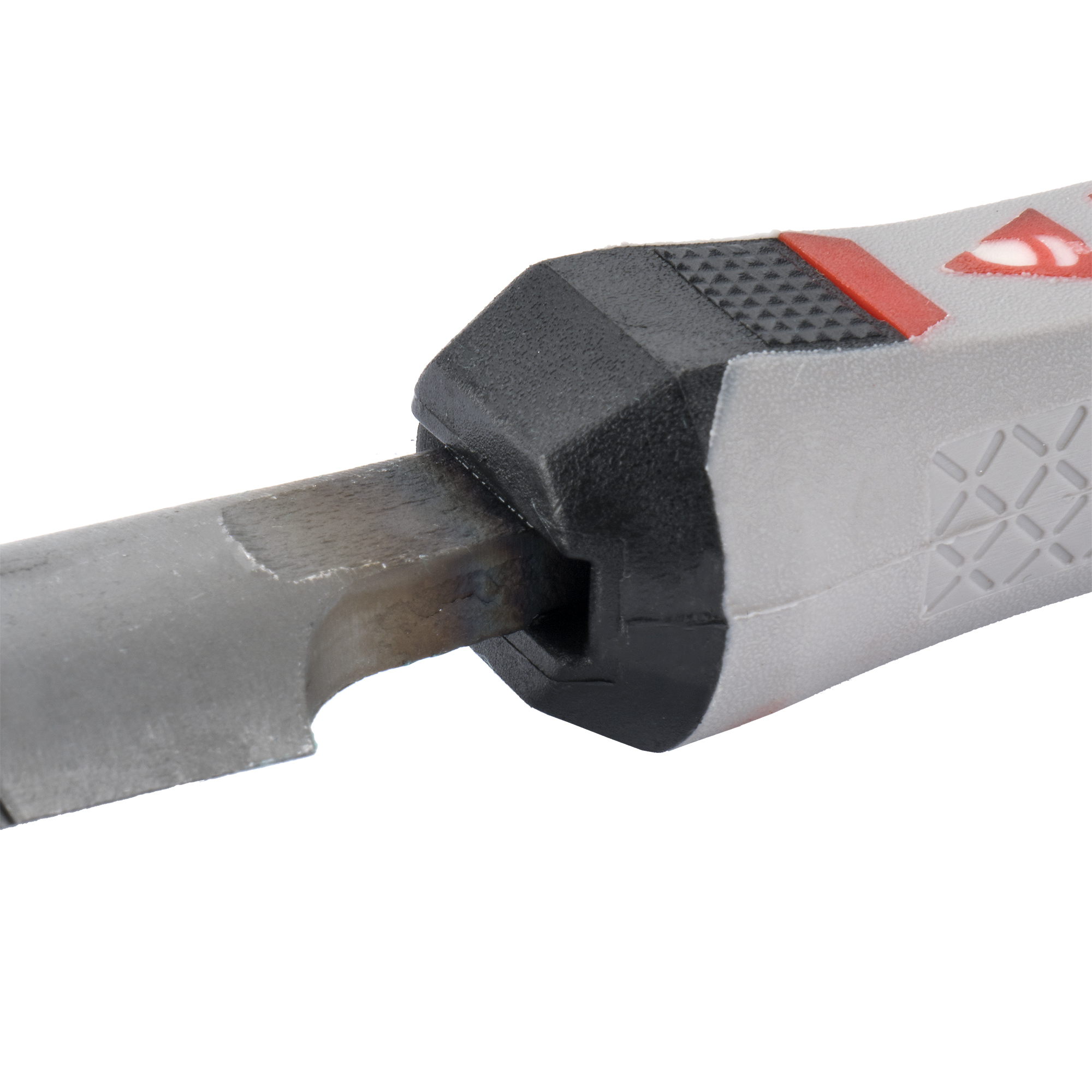 Lima mecánico mediacaña con mango bimaterial / 4003MB