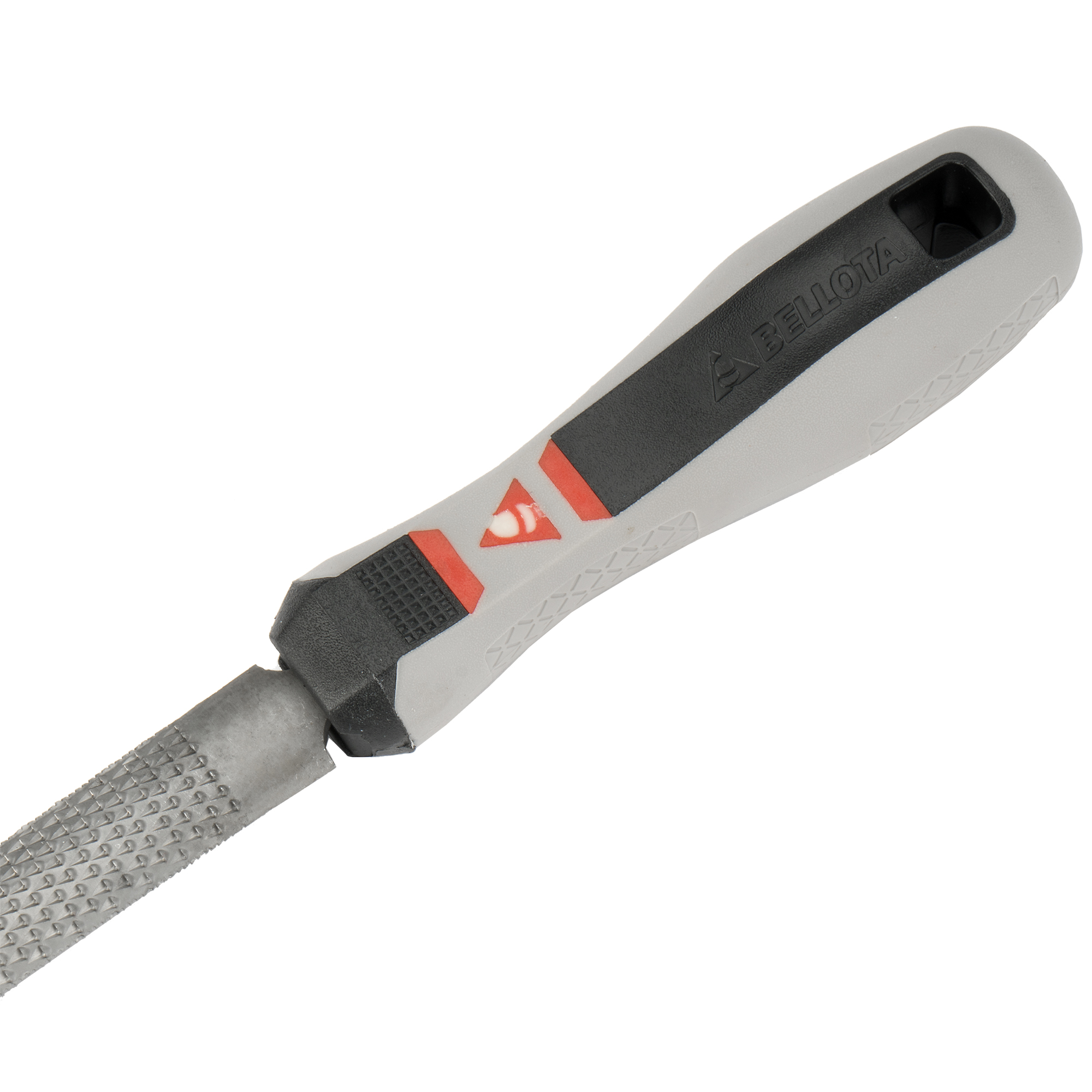 Escofina ebanista mediacaña con mango bimaterial / 4102MB