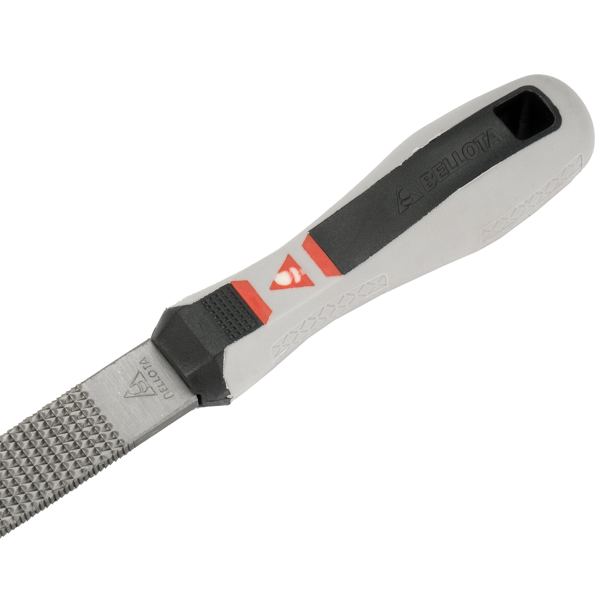 Escofina carpintero plana punta con mango bimaterial  / 4103MB