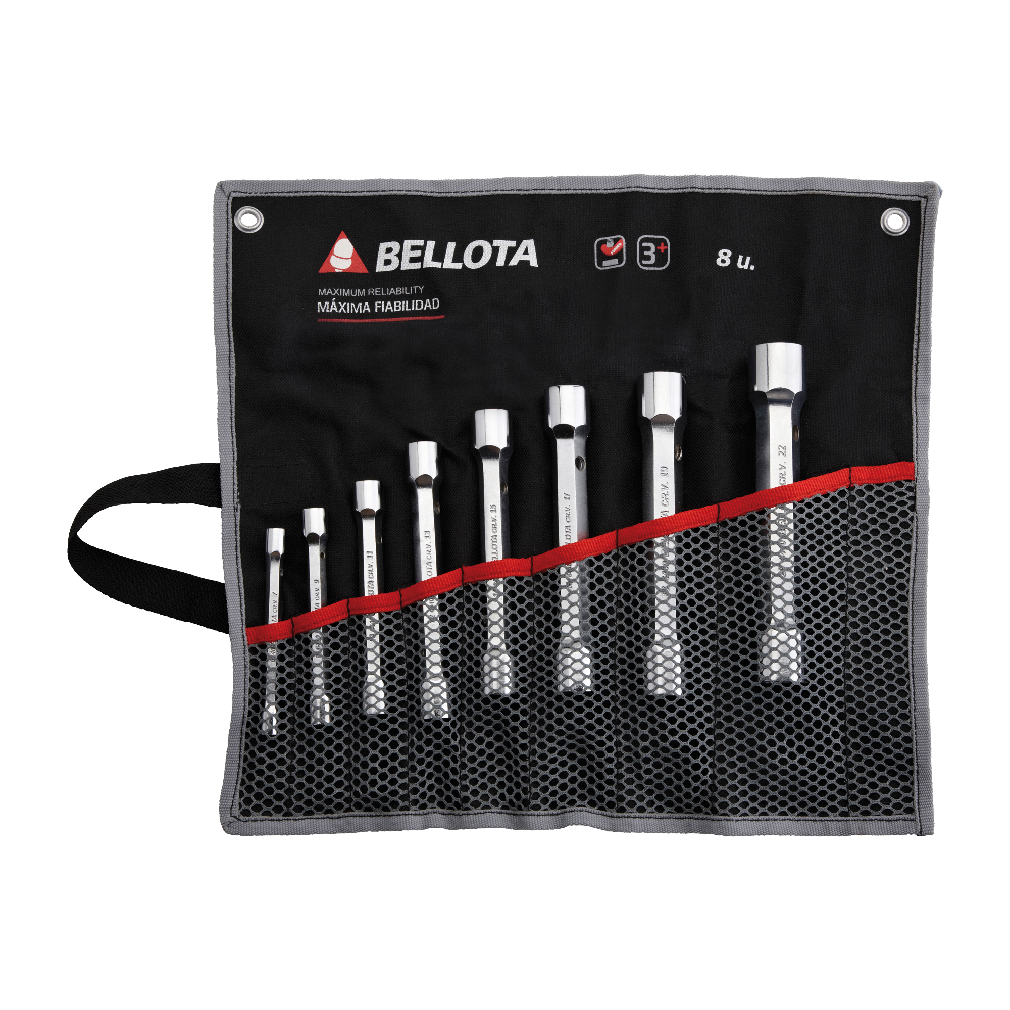 Juego bolsa de llaves tubo forjadas en acero CrV para apriete y ajuste / 6494BS