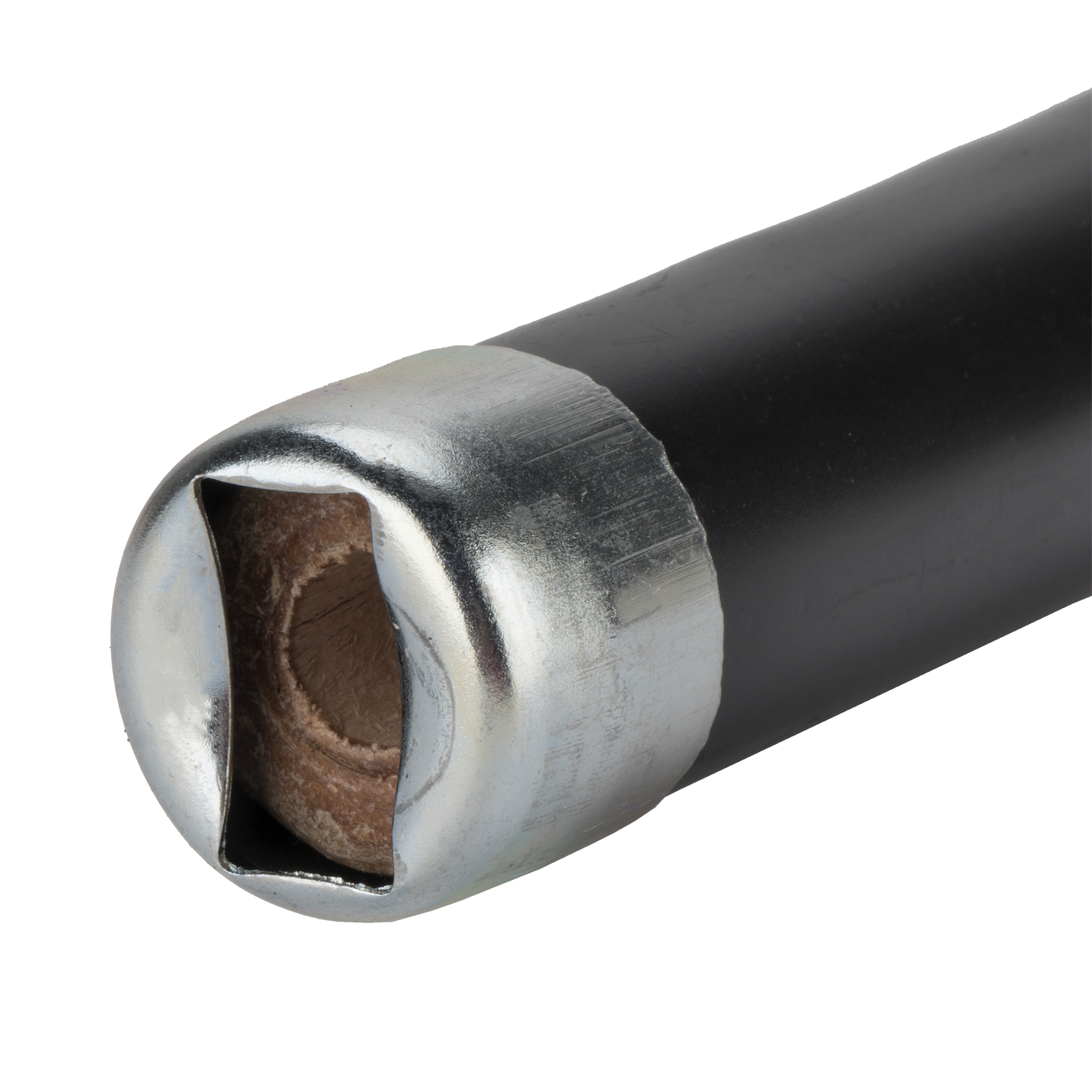 Mango de madera barnizada con anilla para horca 750mm/ M902AC75