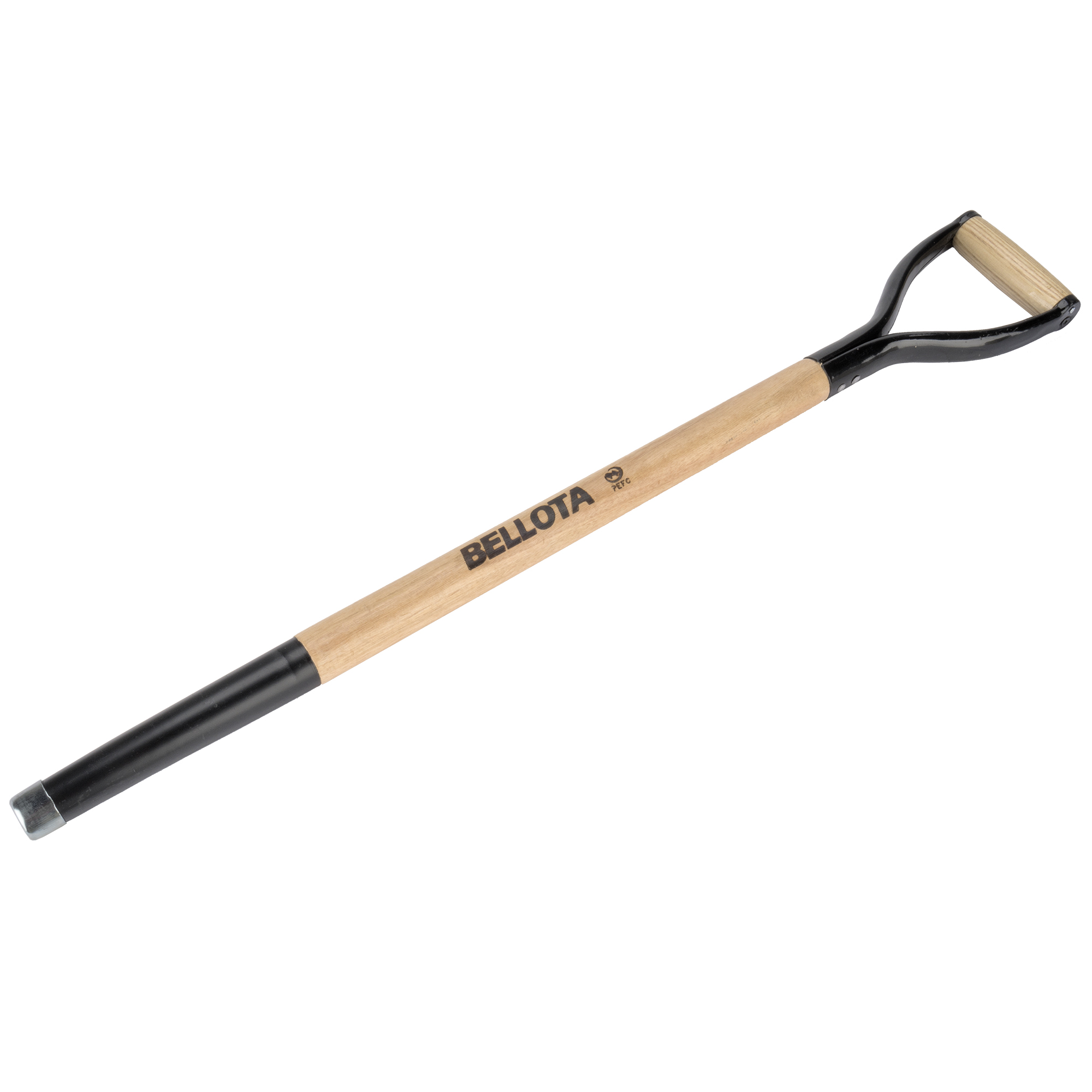 Mango de madera barnizada con anilla para horca 750mm/ M902AC75