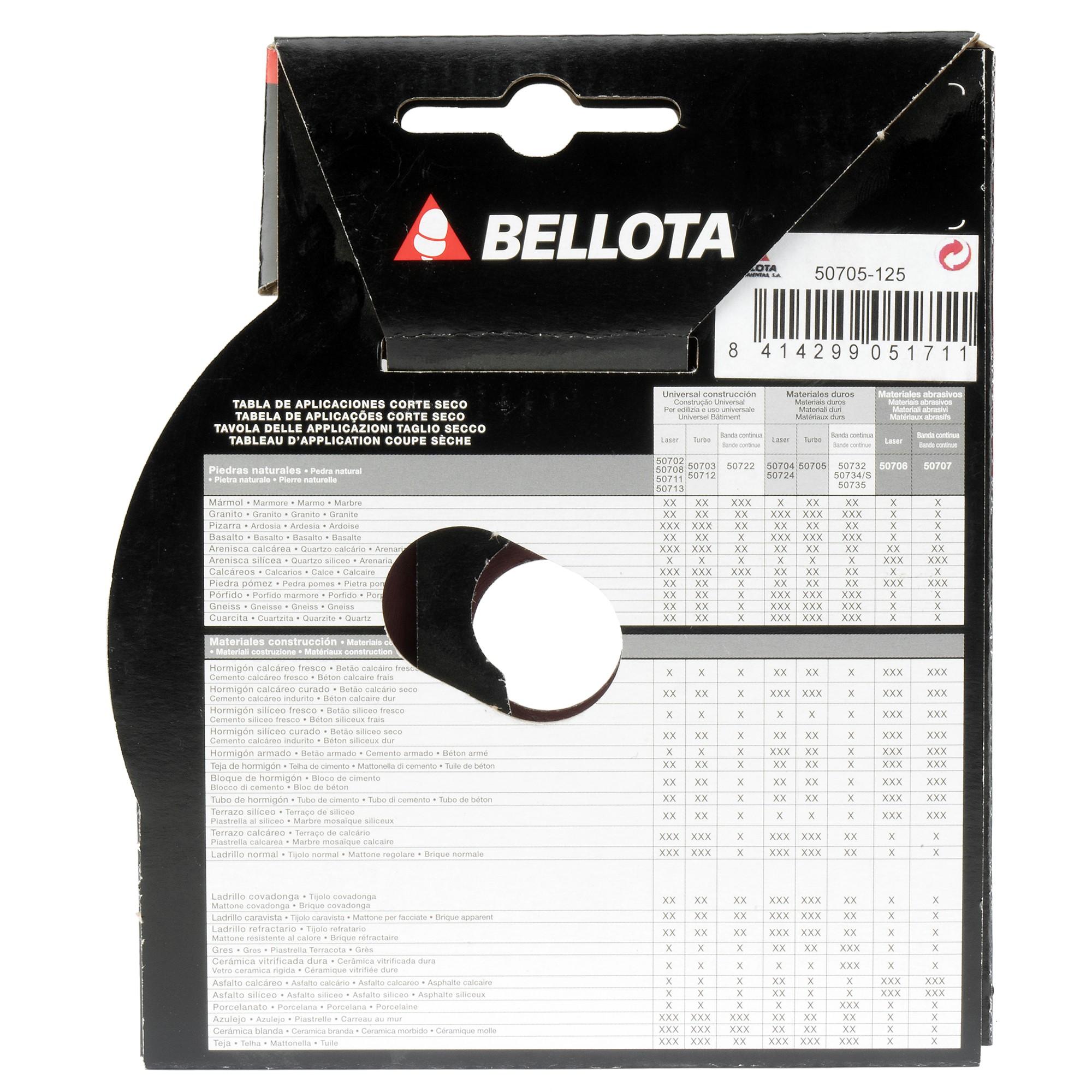 Disco diamante turbo para materiales duros Pro7 corte seco / 50705