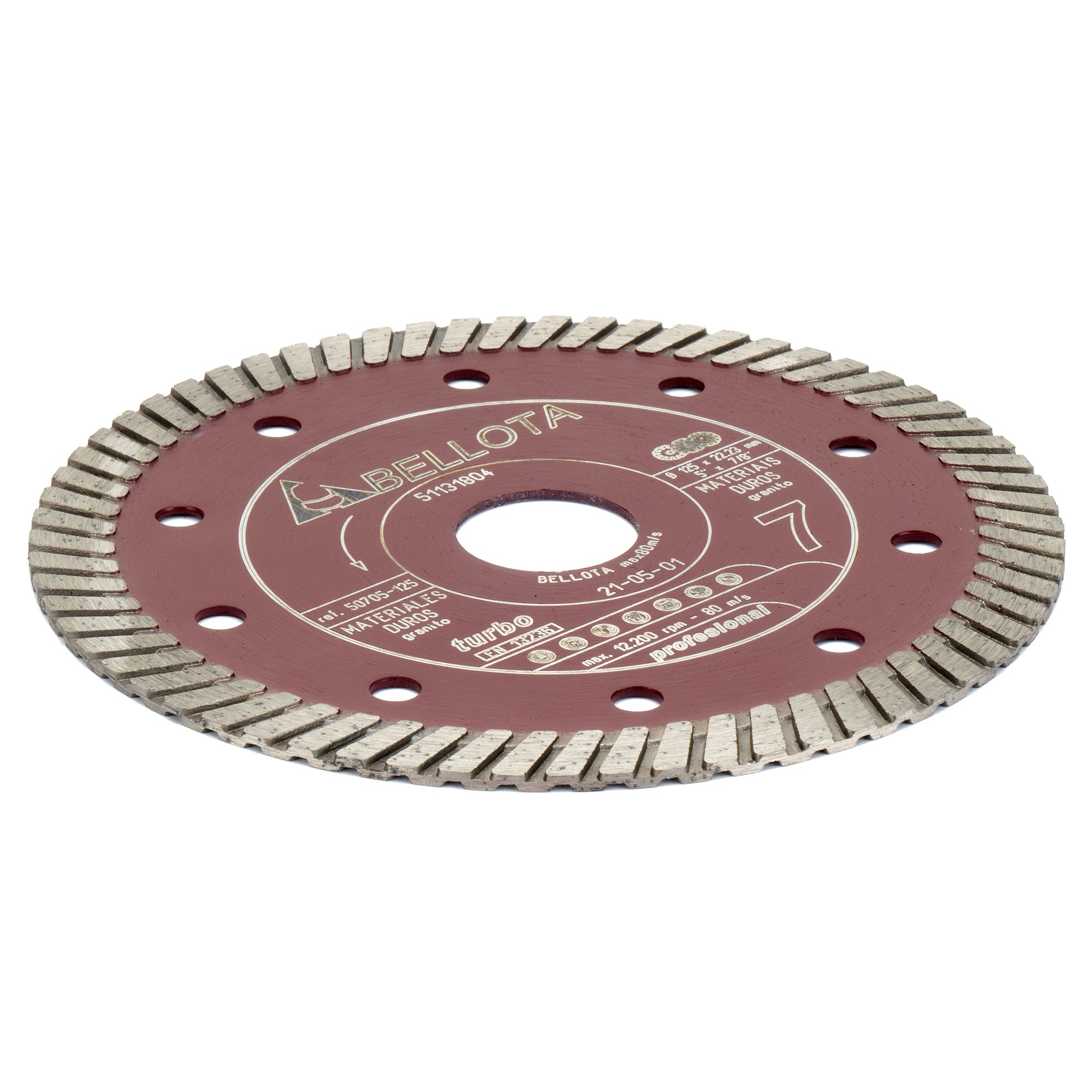 Disco diamante turbo para materiales duros Pro7 corte seco / 50705