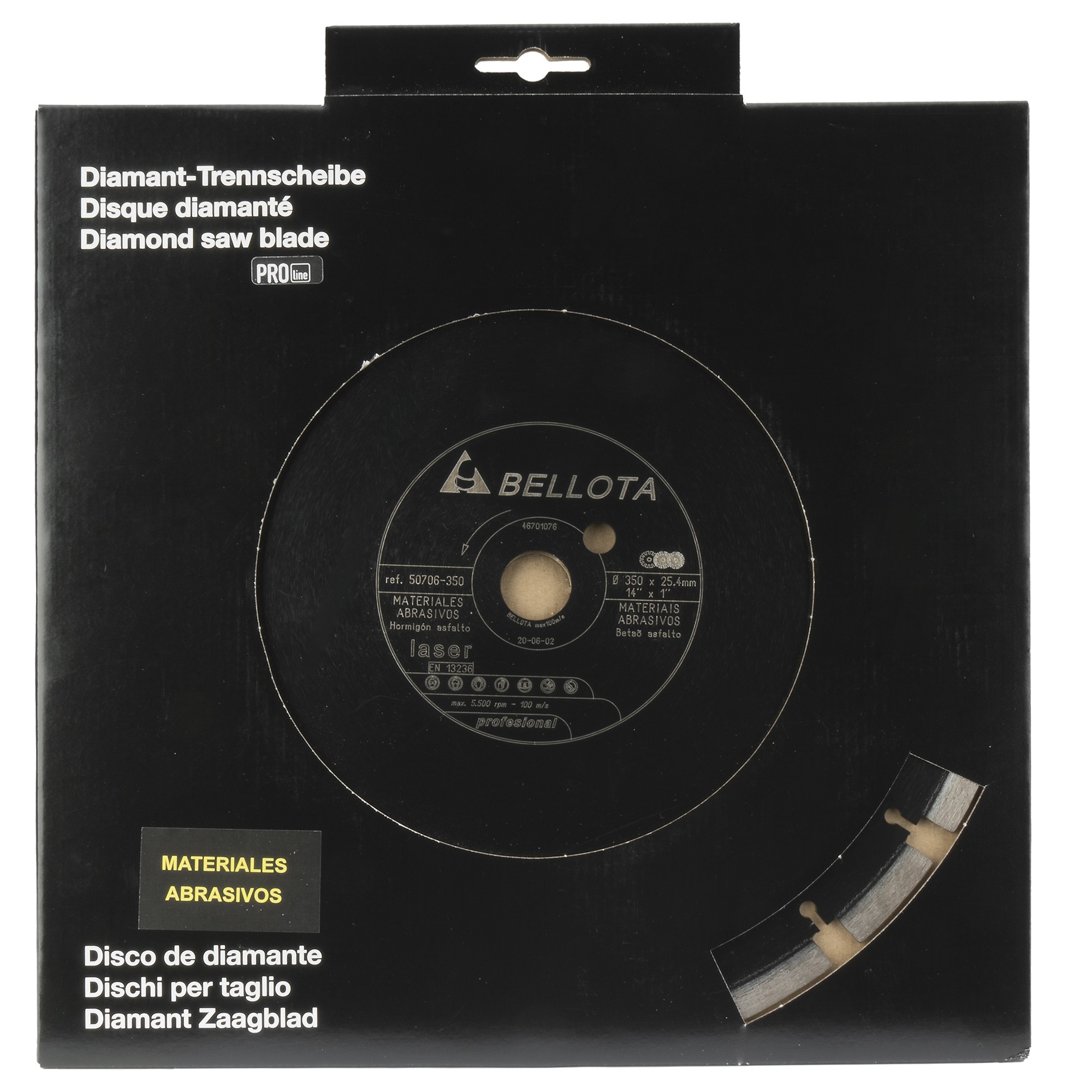 Disco diamante segmentado para materiales abrasivos Pro7 corte seco / 50706